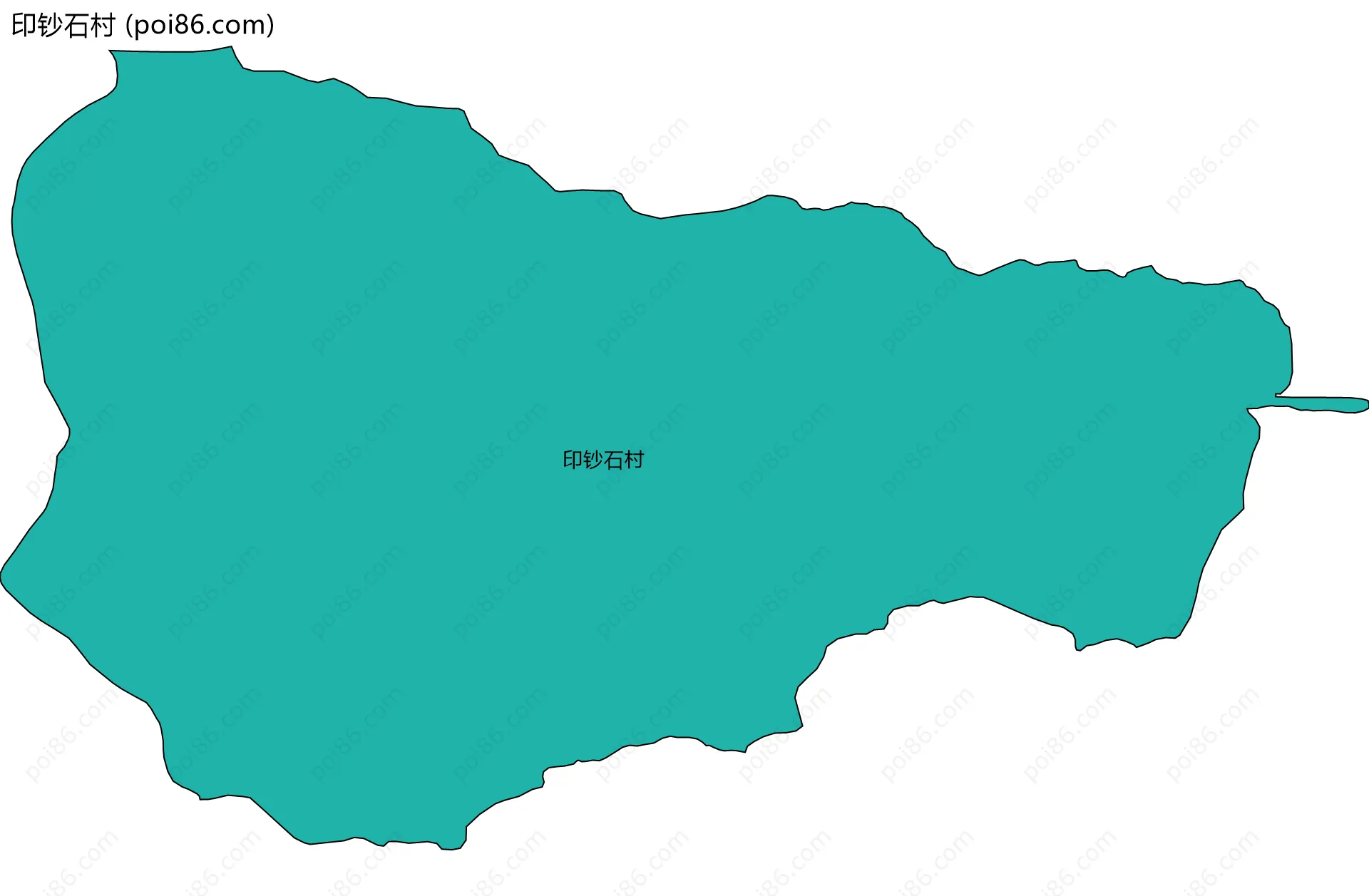 印钞石村边界地图
