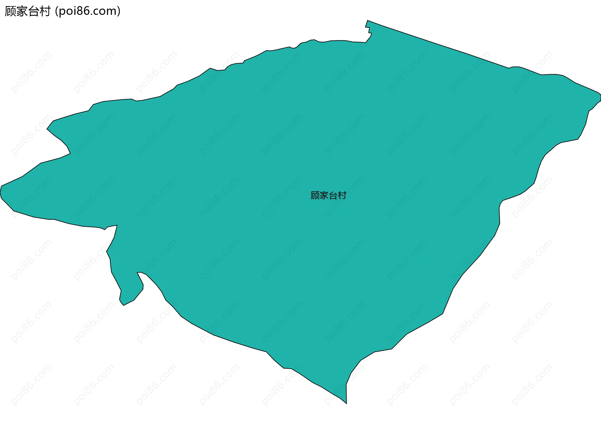 顾家台村边界地图