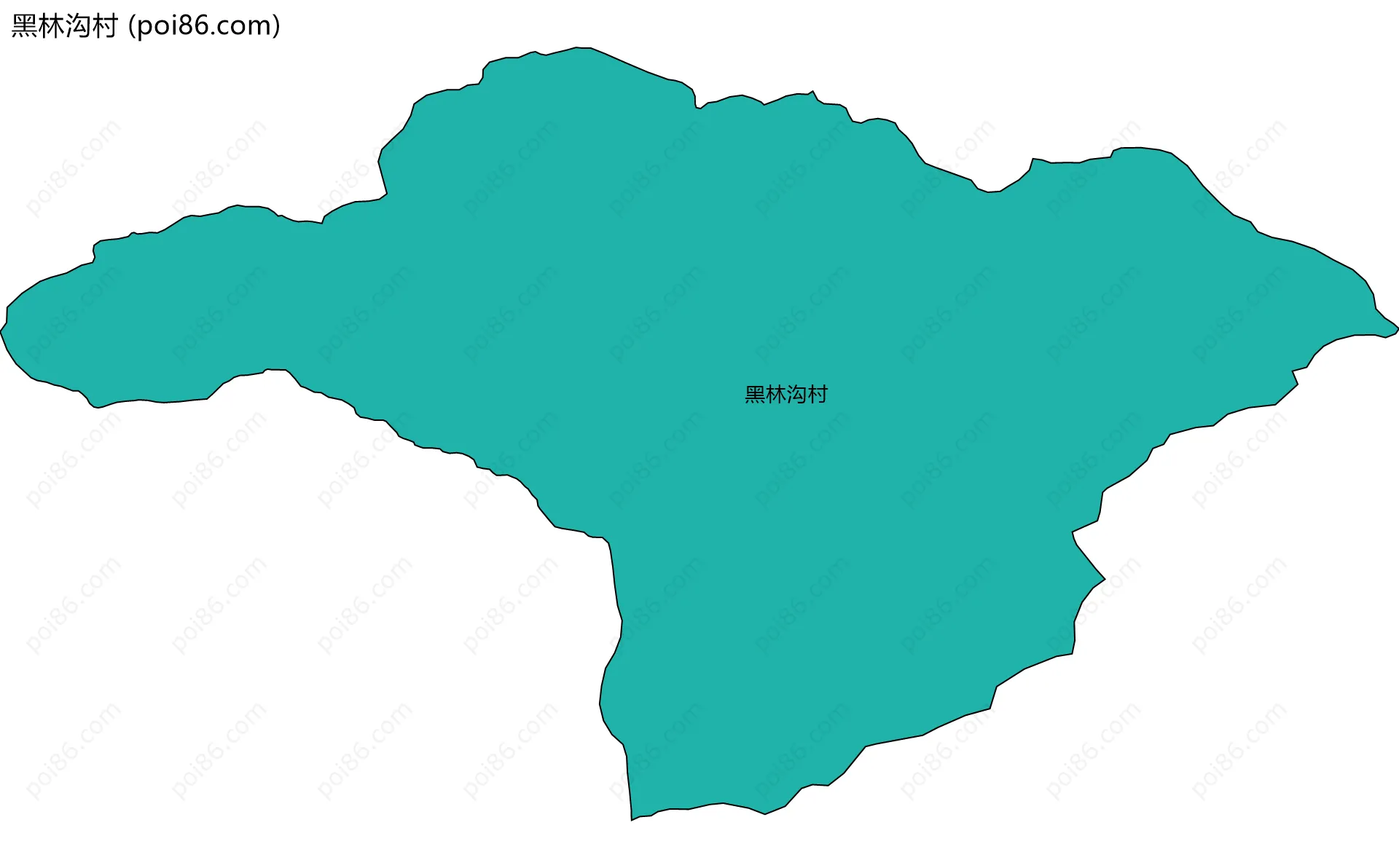 黑林沟村边界地图