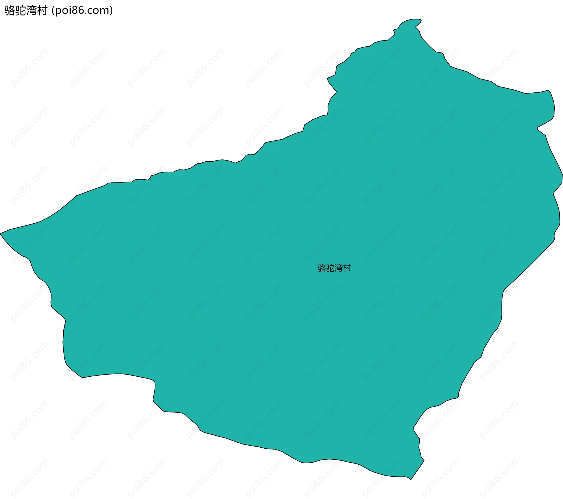 骆驼湾村边界地图