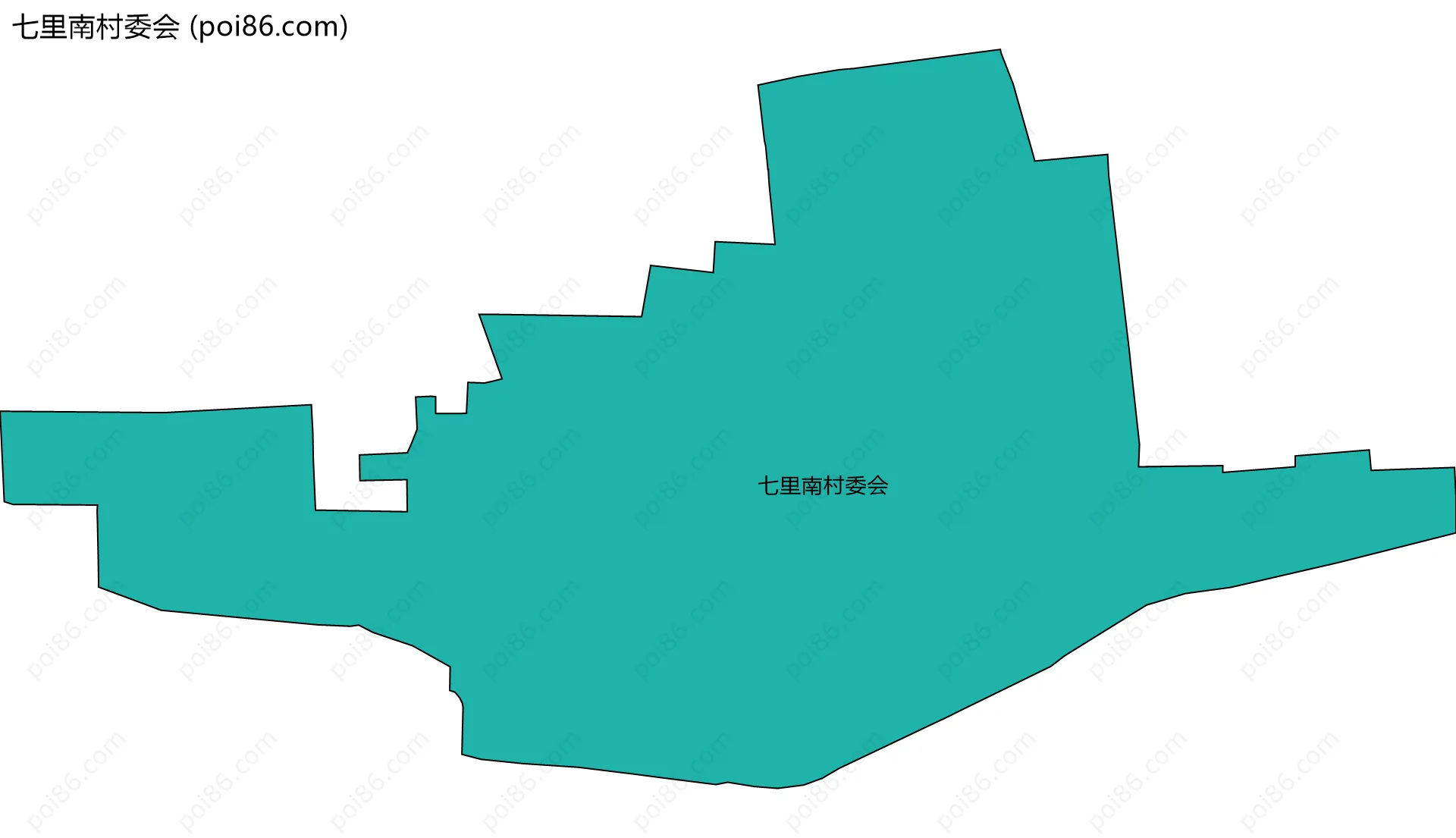 七里南村委会边界地图