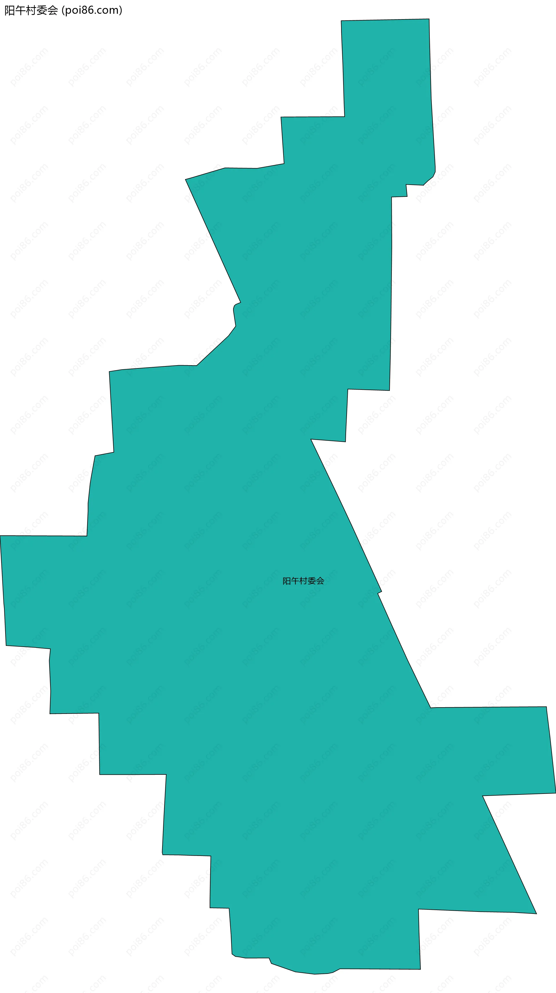 阳午村委会边界地图