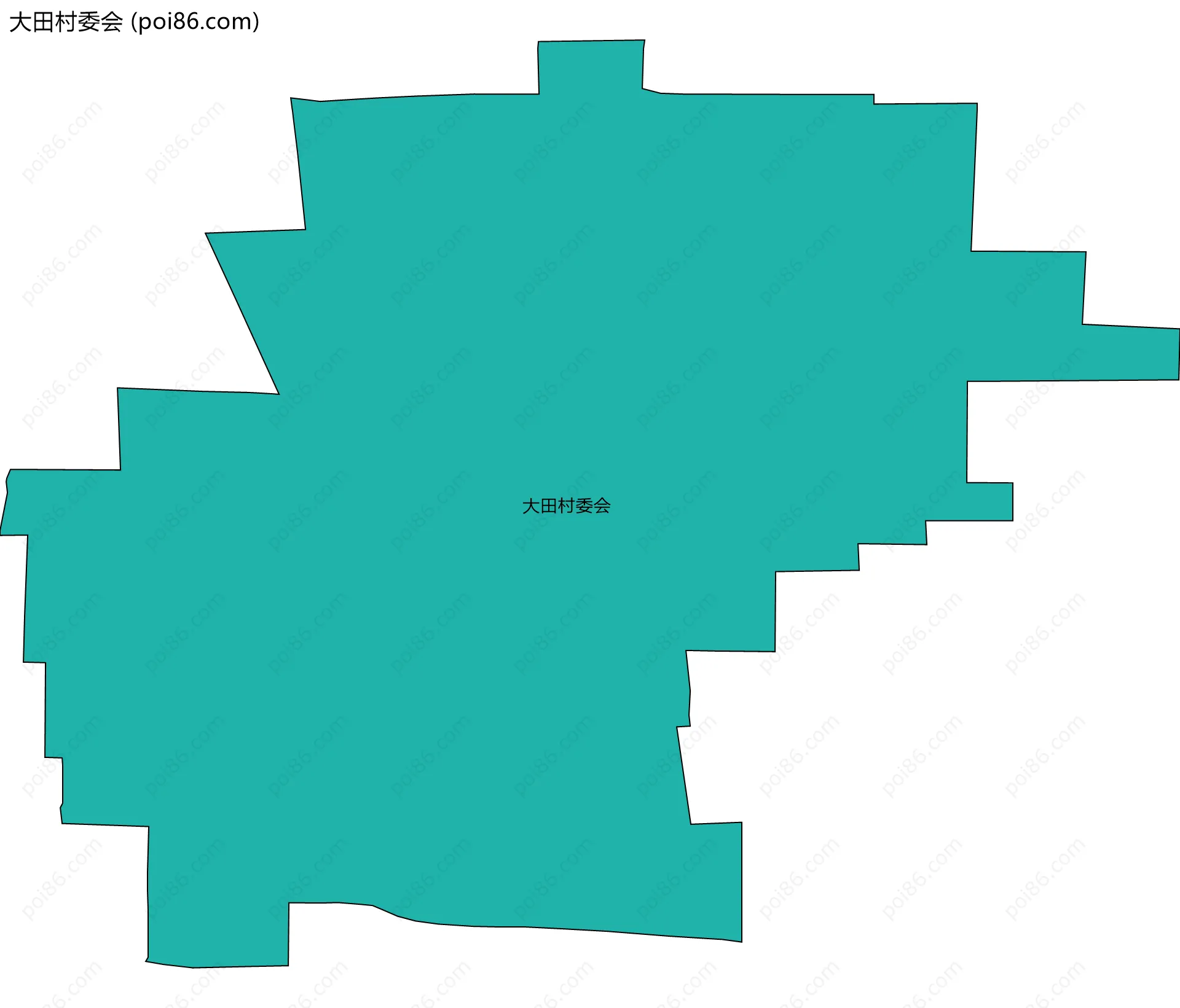 大田村委会边界地图