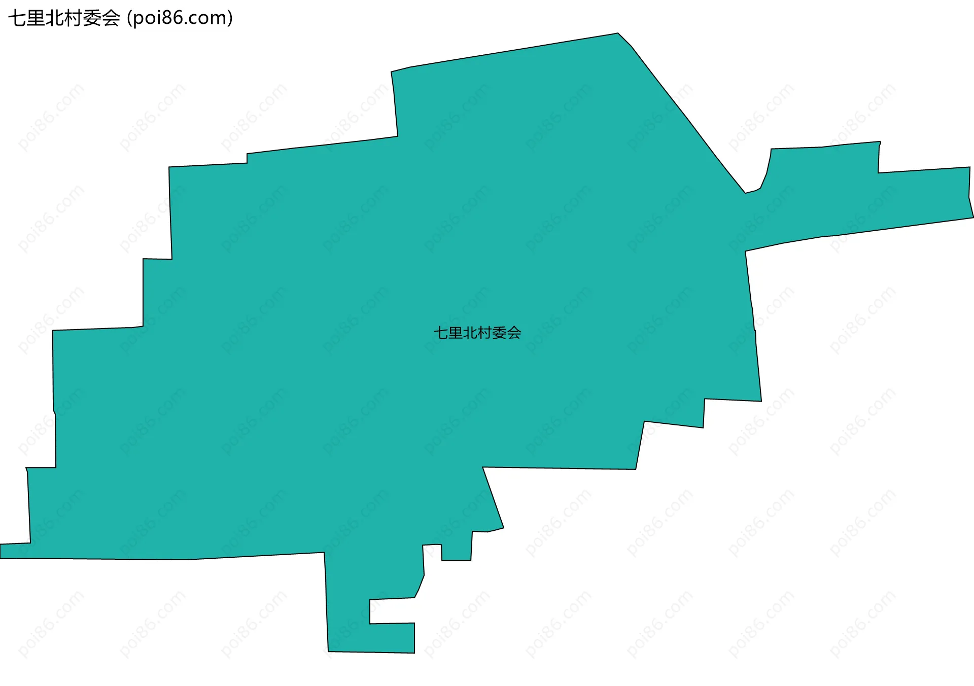 七里北村委会边界地图