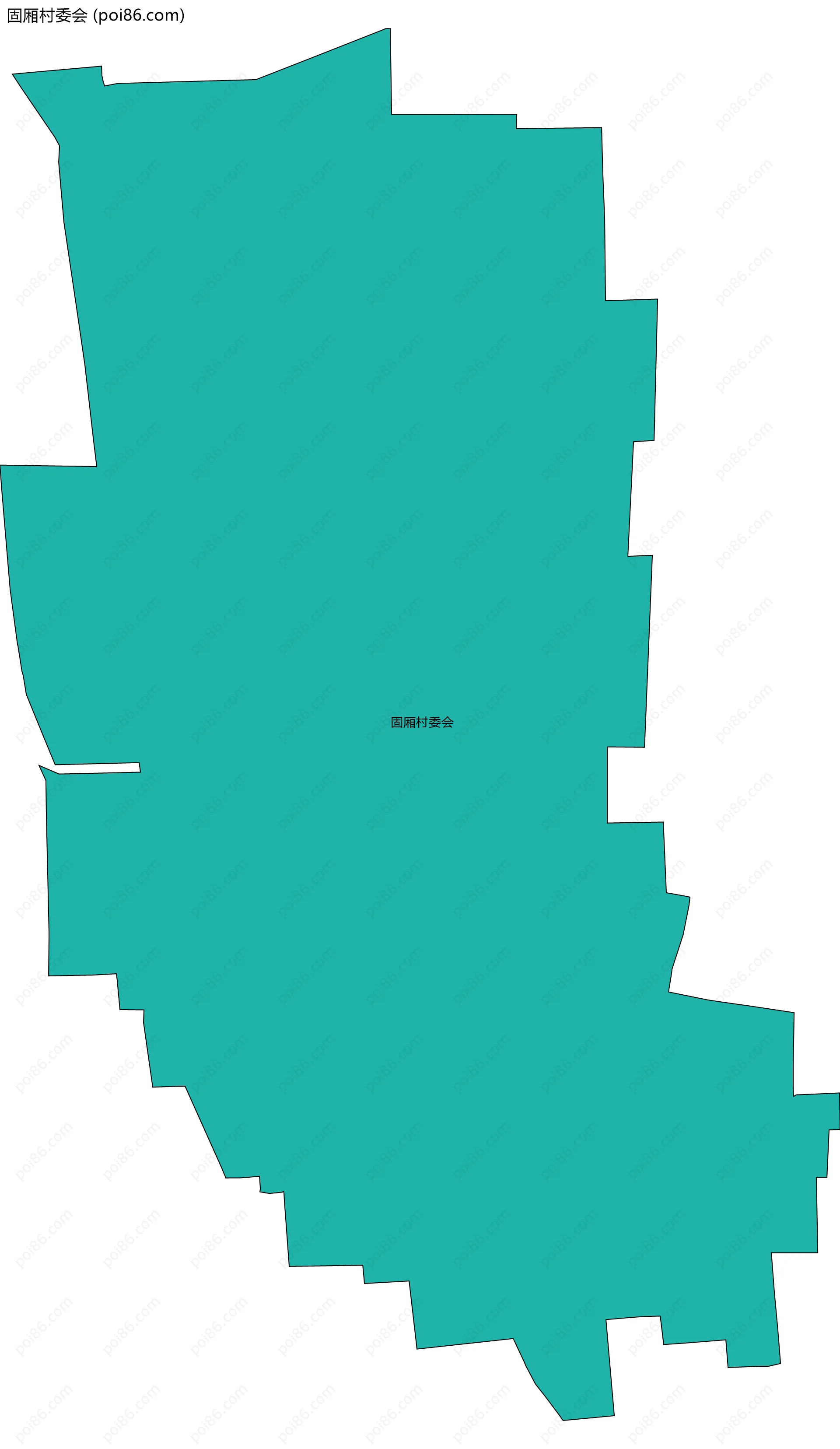 固厢村委会边界地图