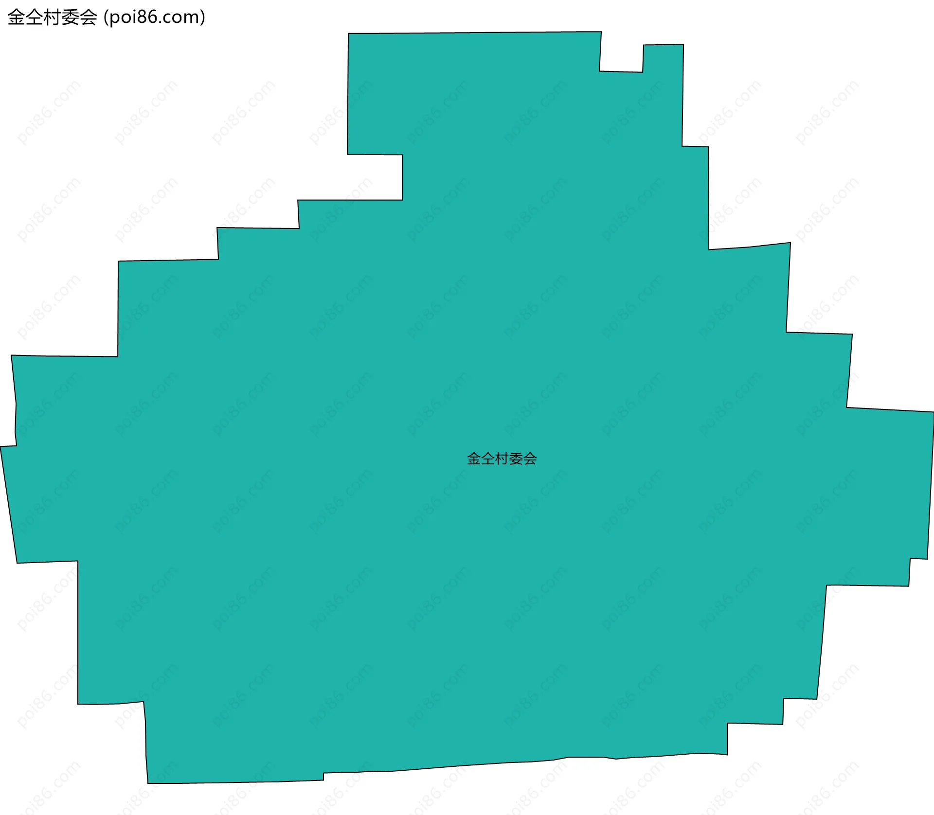 金仝村委会边界地图