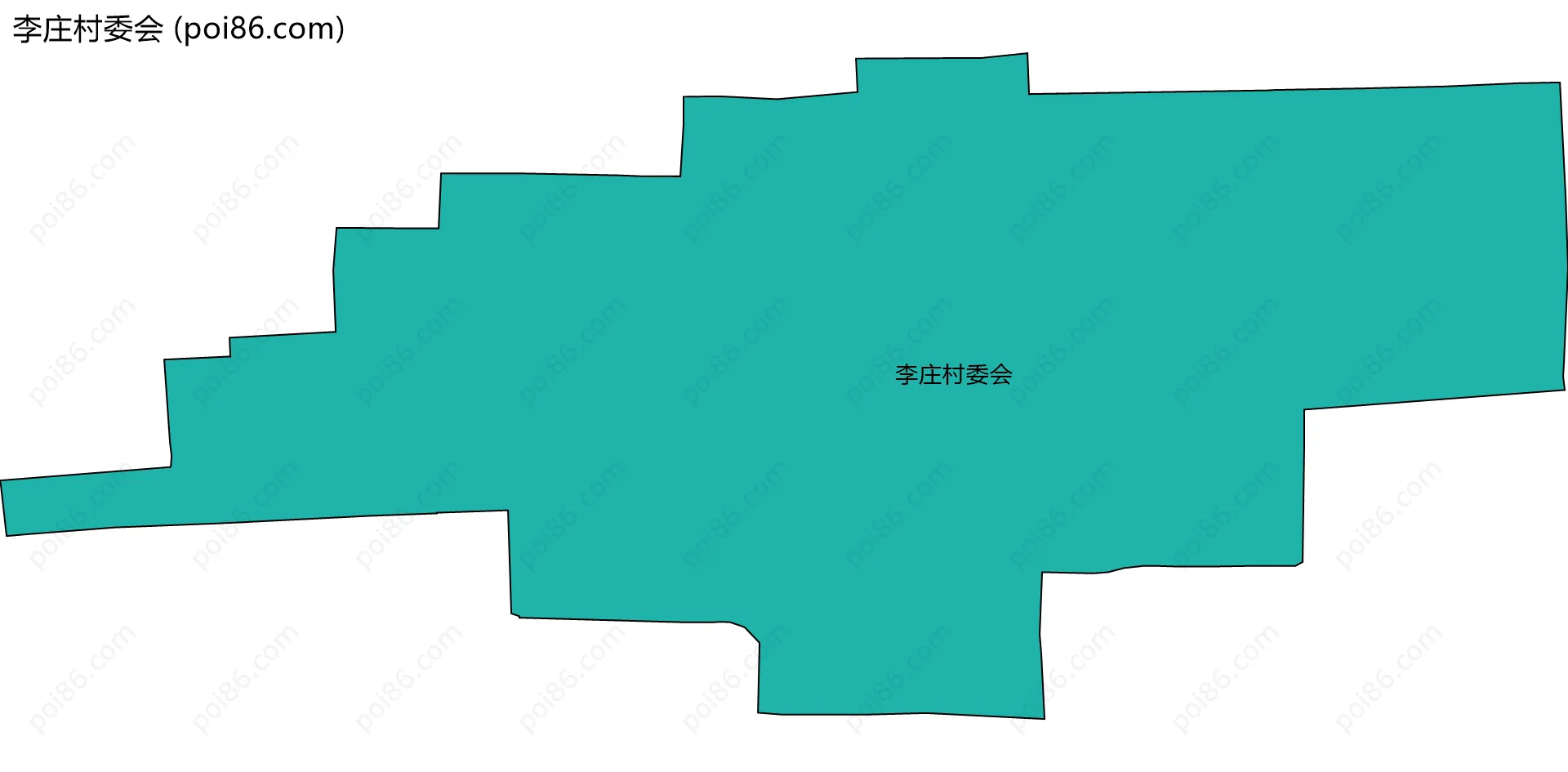 李庄村委会边界地图