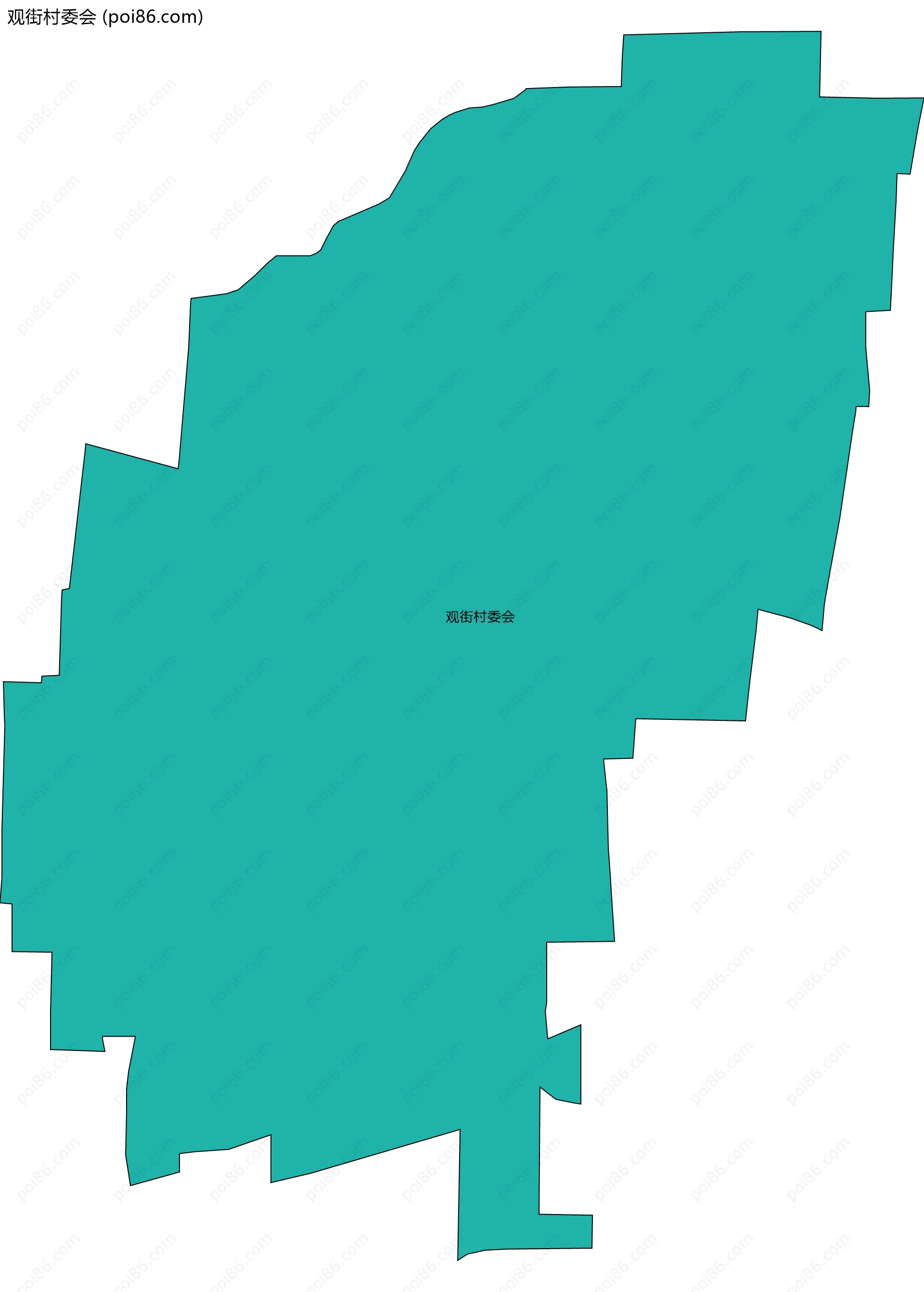 观街村委会边界地图