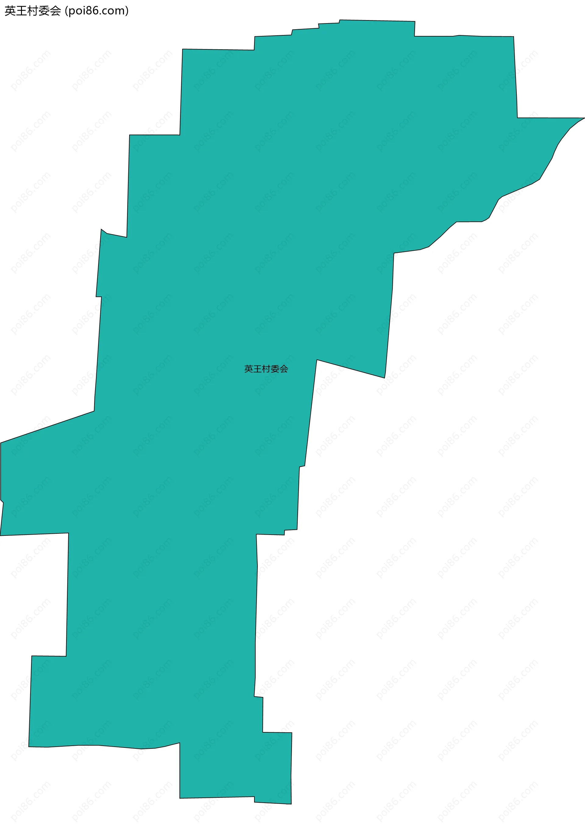 英王村委会边界地图