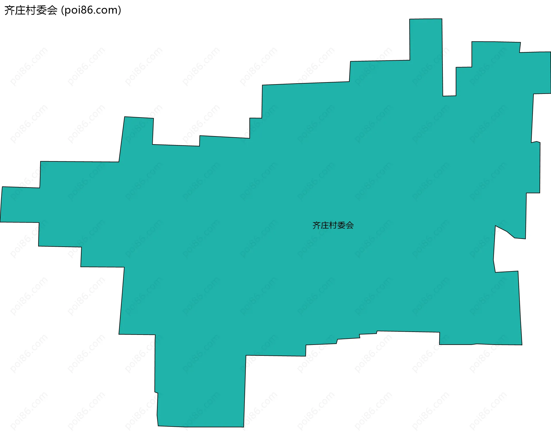 齐庄村委会边界地图