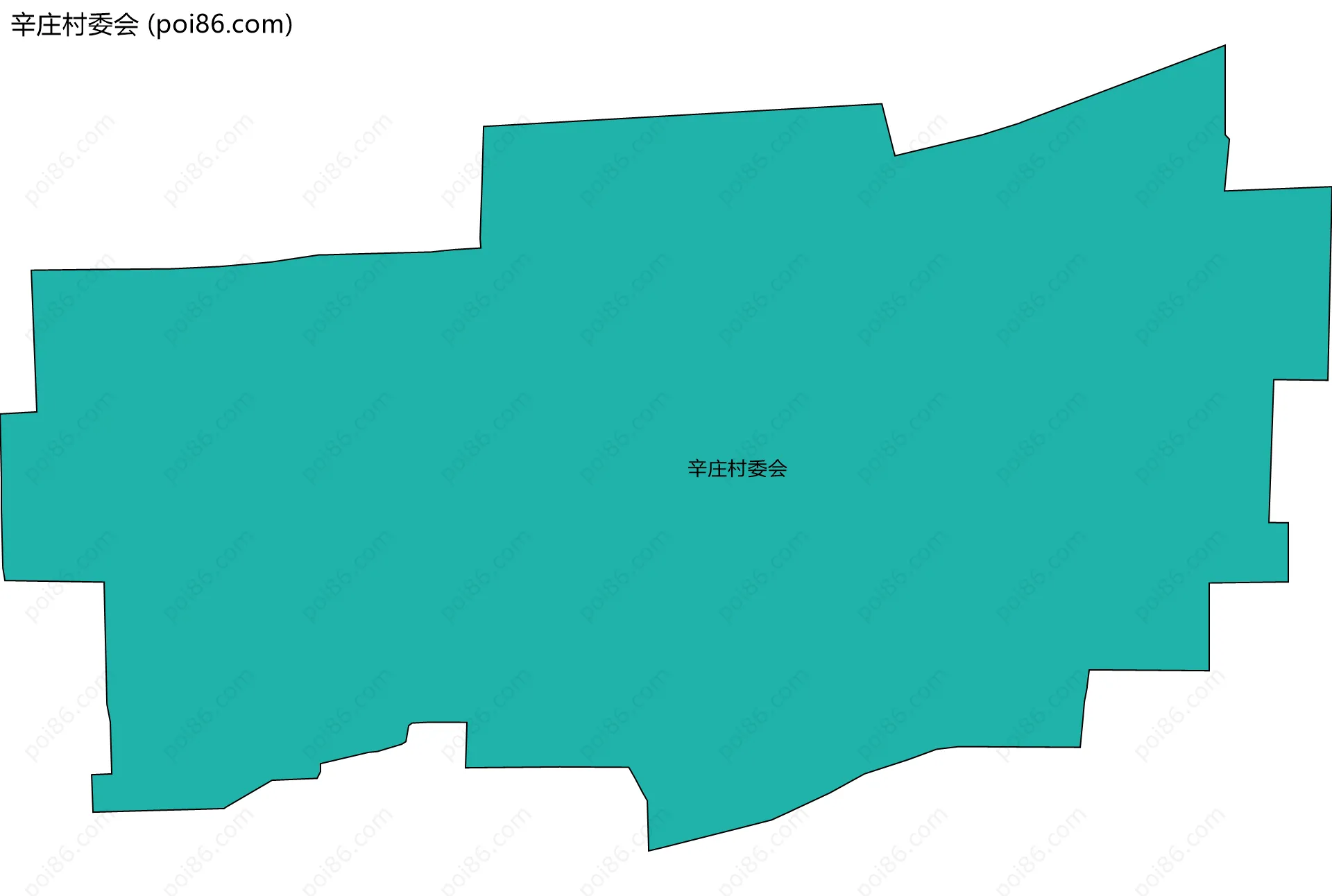 辛庄村委会边界地图