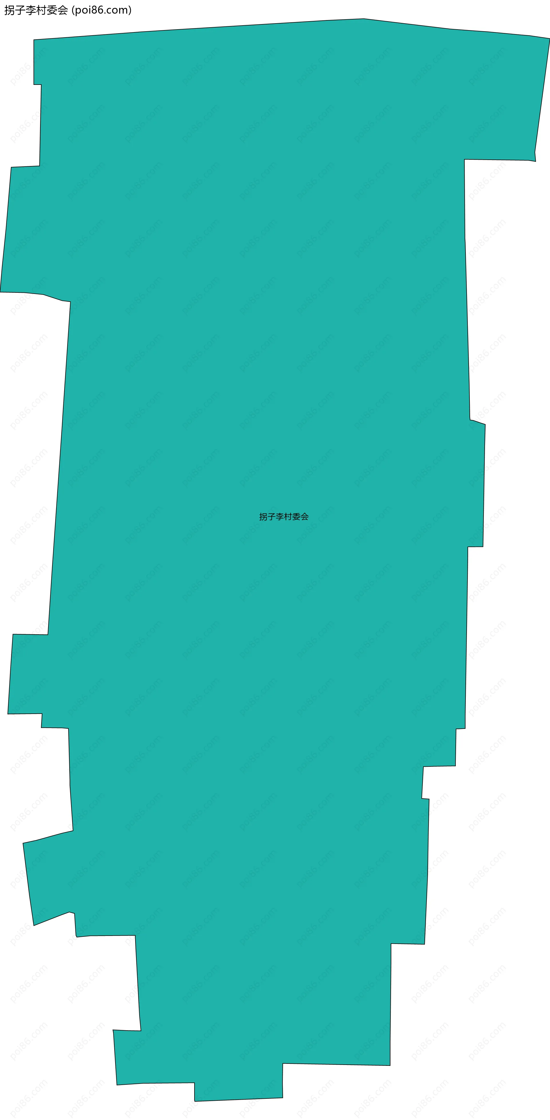 拐子李村委会边界地图