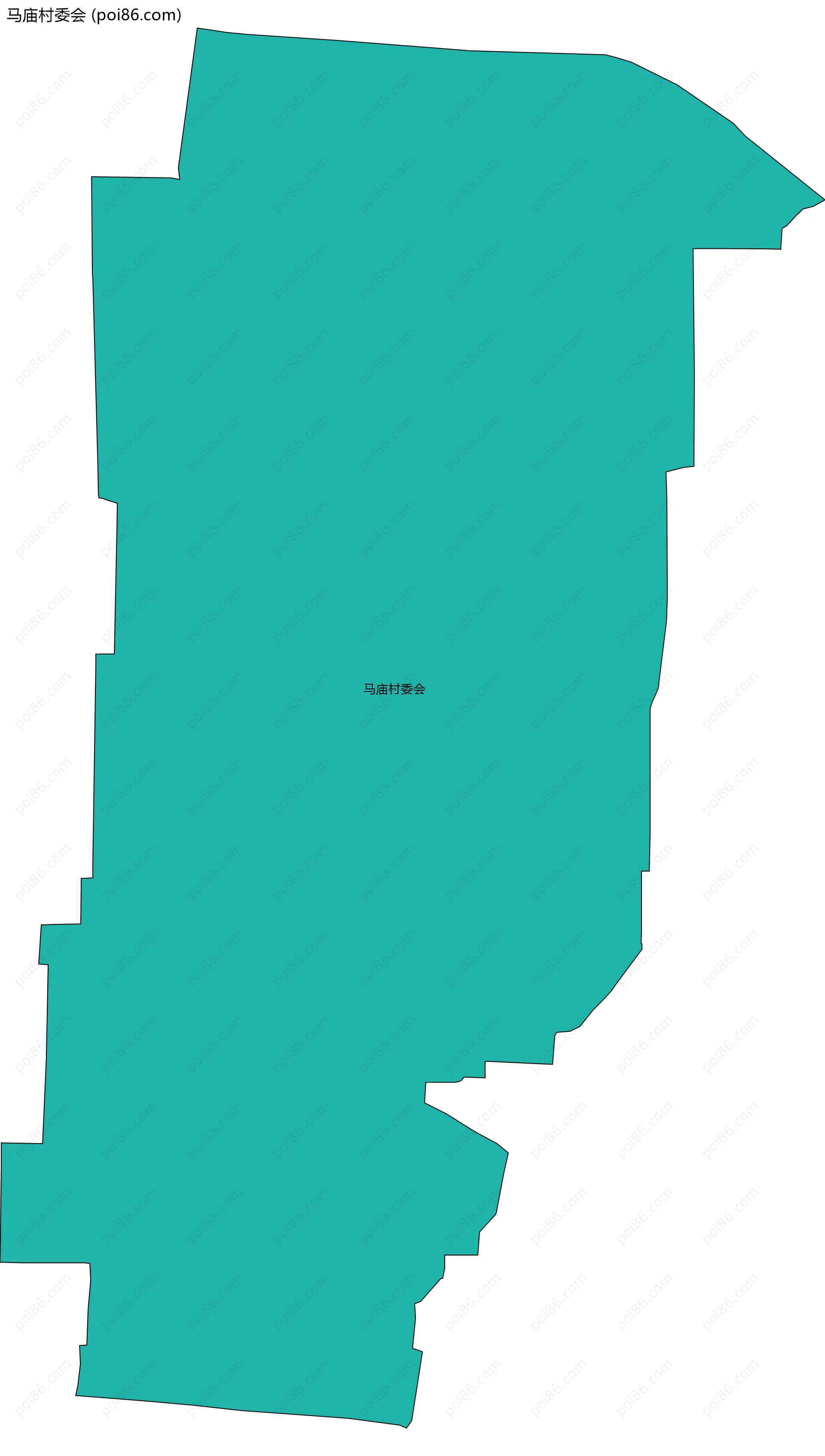 马庙村委会边界地图