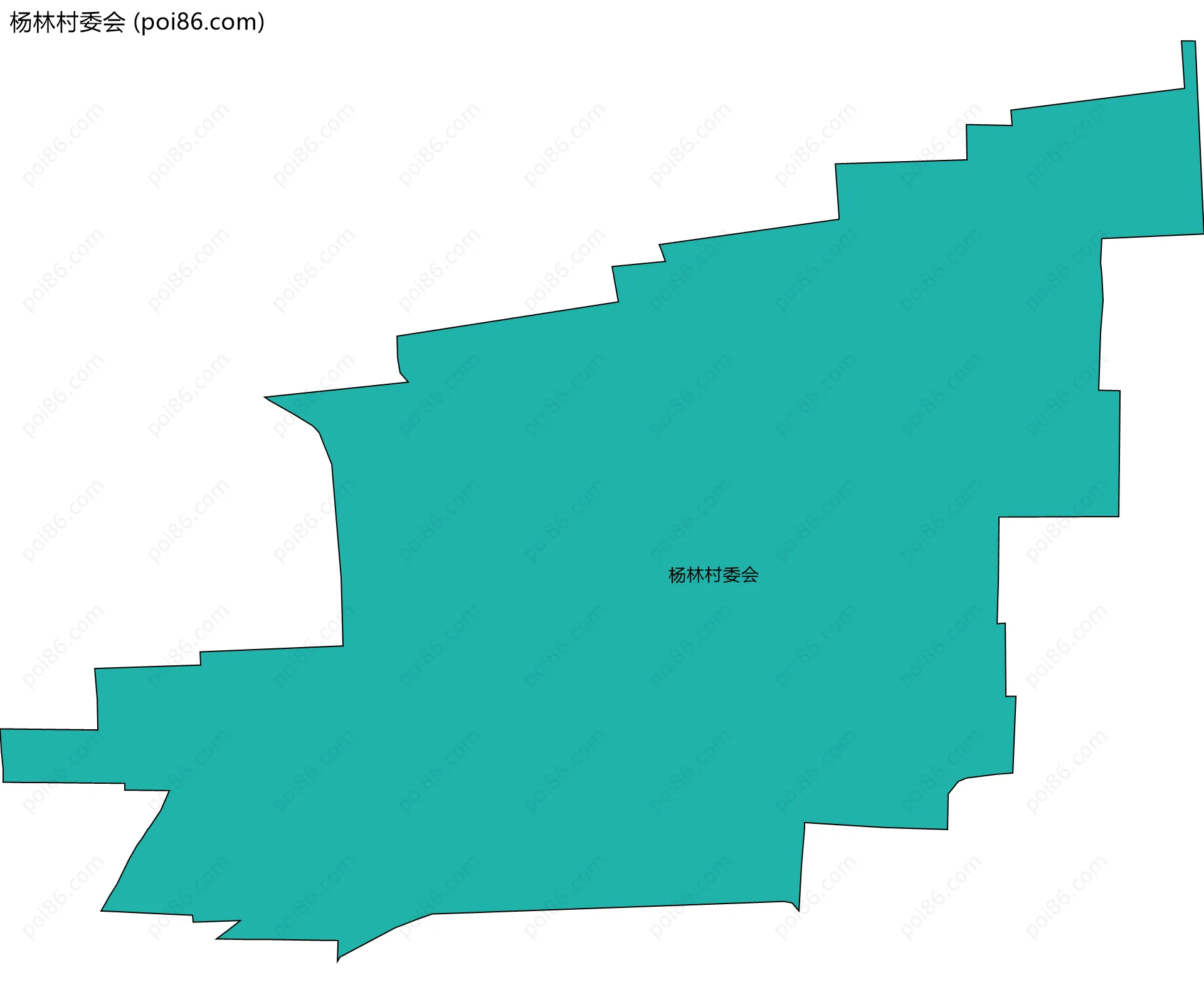 杨林村委会边界地图