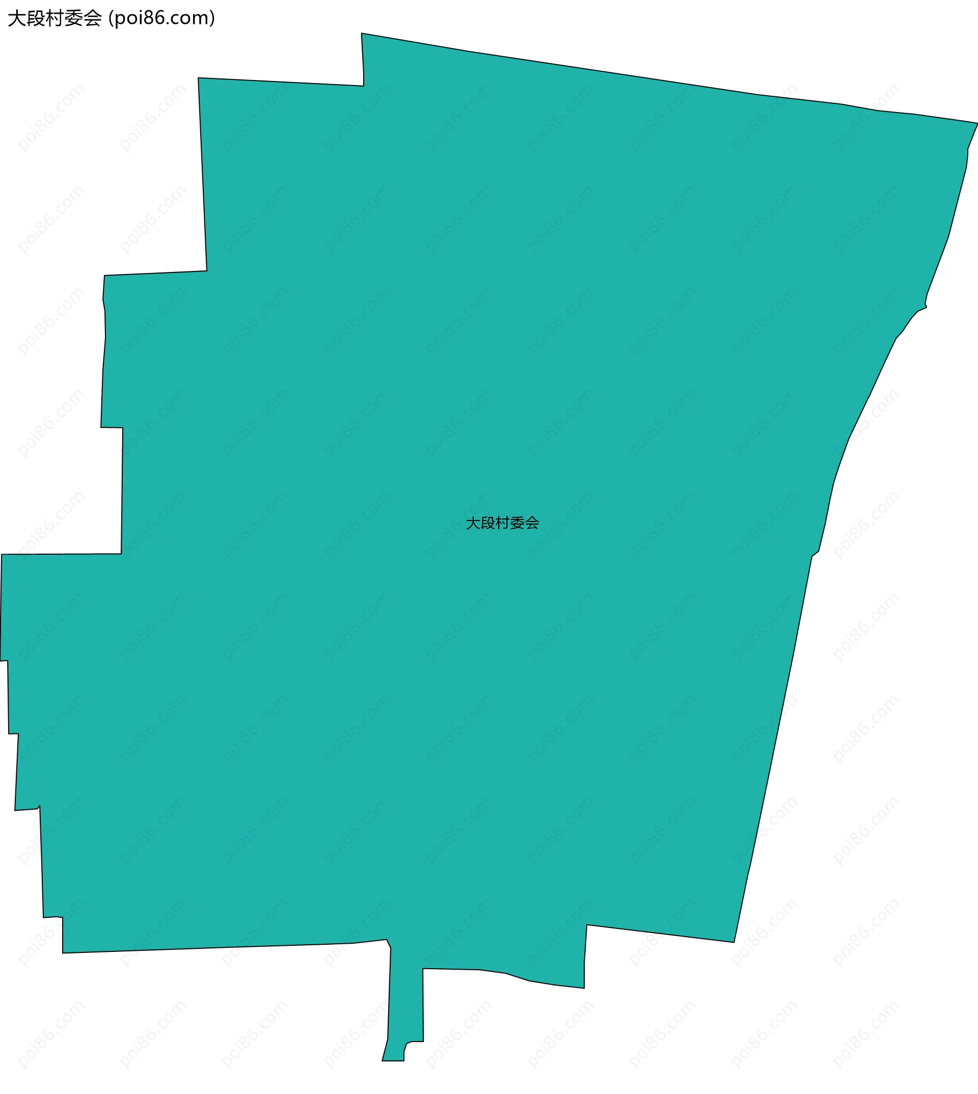 大段村委会边界地图