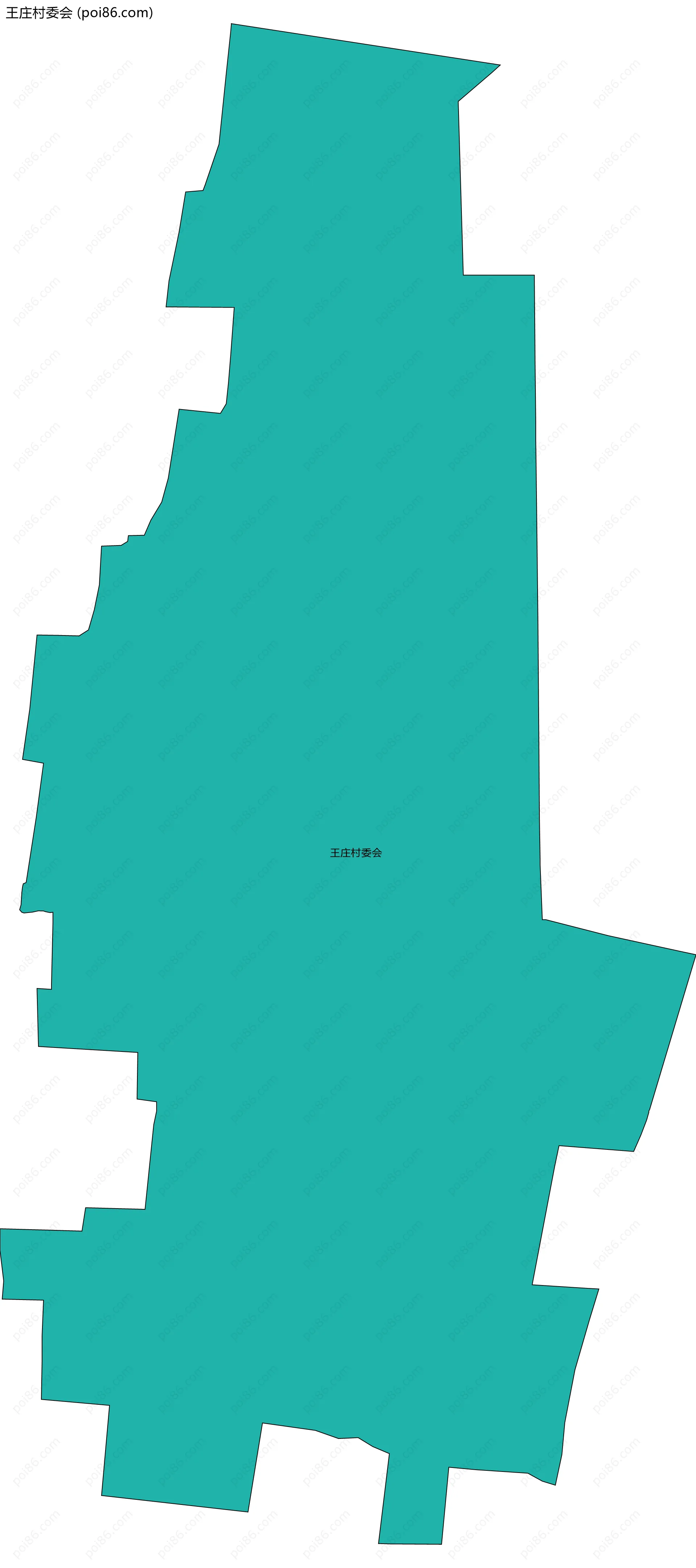 王庄村委会边界地图