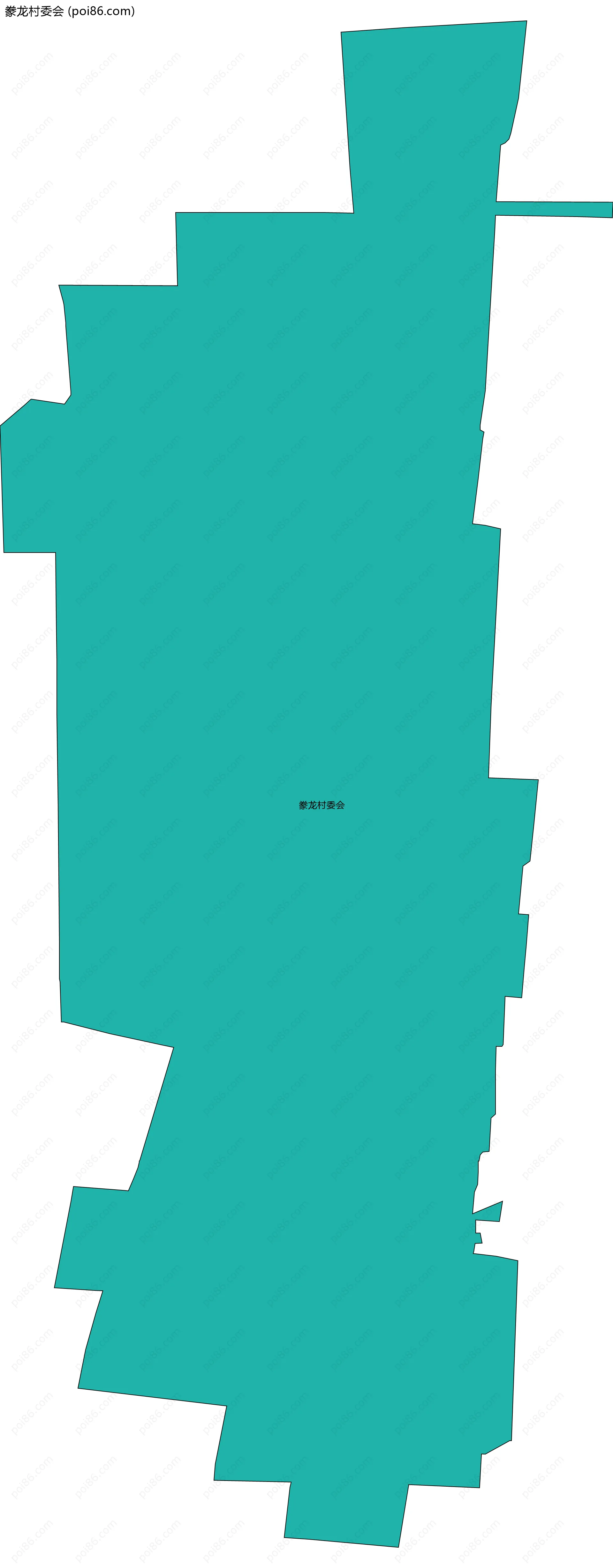 豢龙村委会边界地图