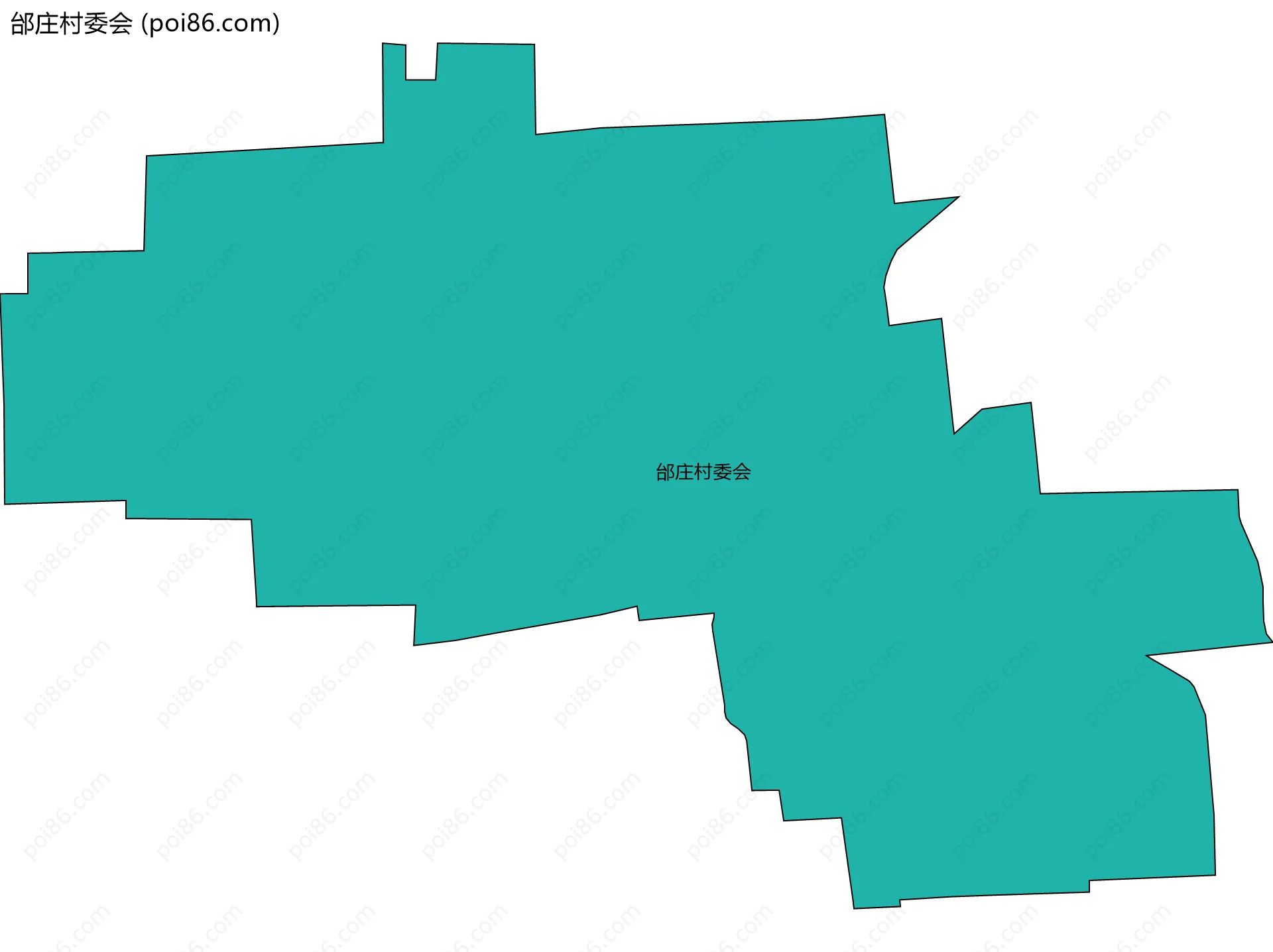 邰庄村委会边界地图