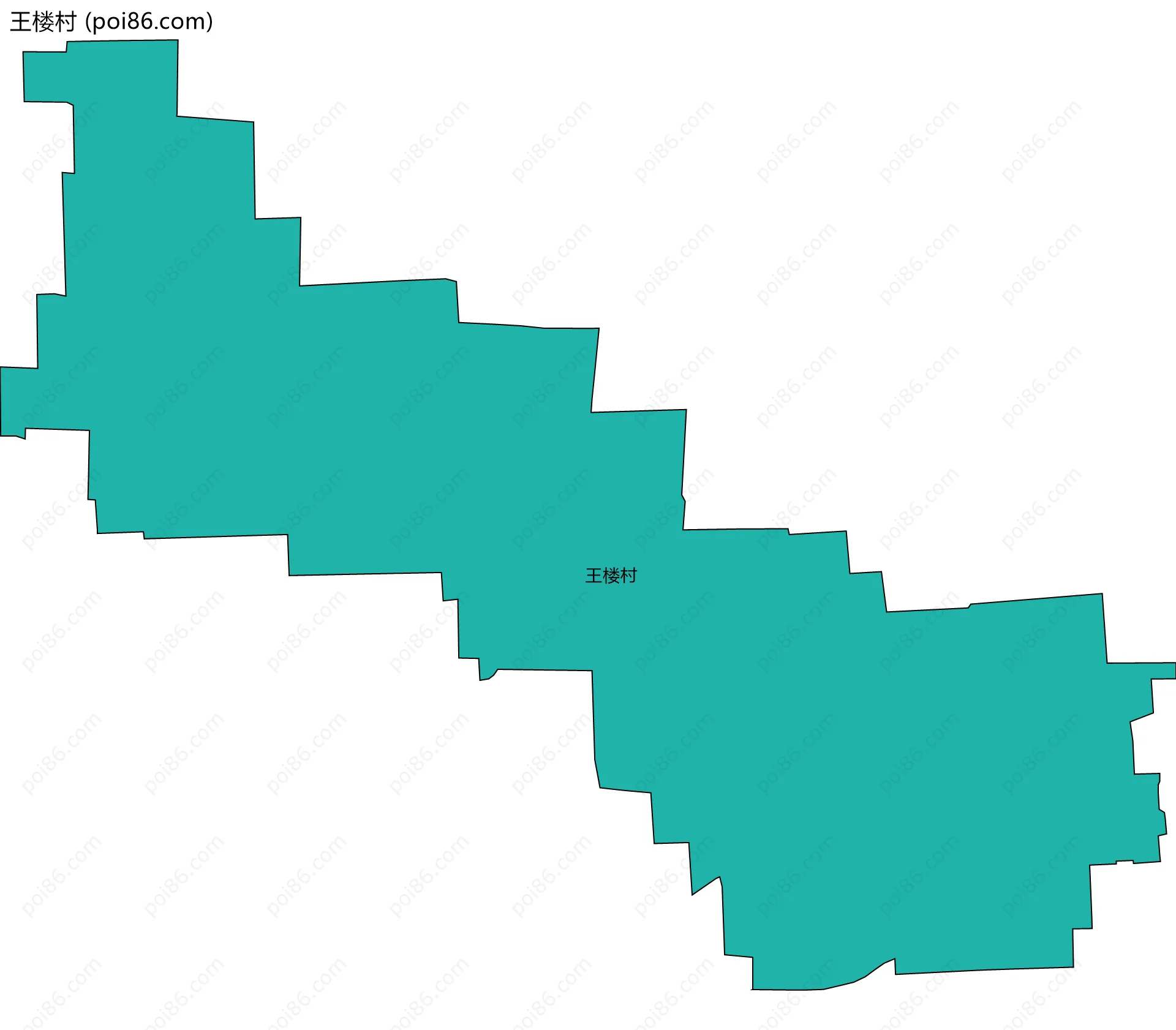 王楼村边界地图
