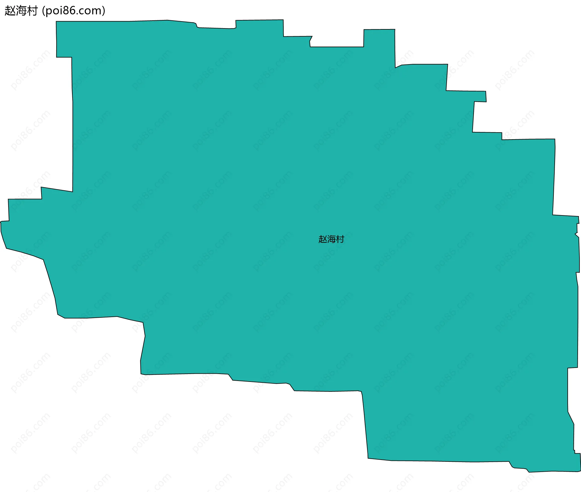 赵海村边界地图