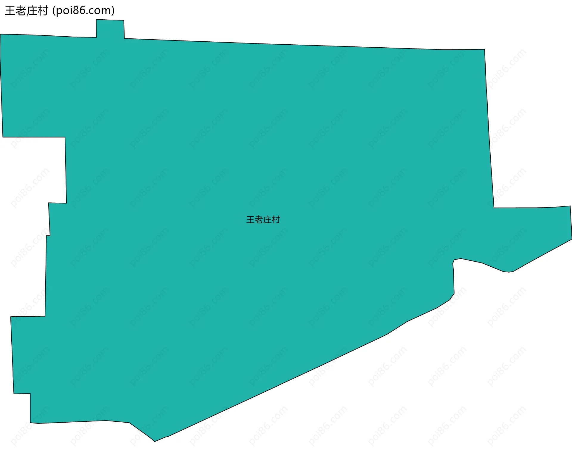 王老庄村边界地图