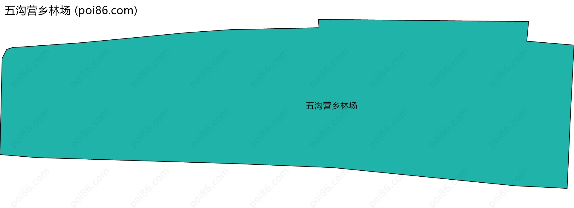 五沟营乡林场边界地图