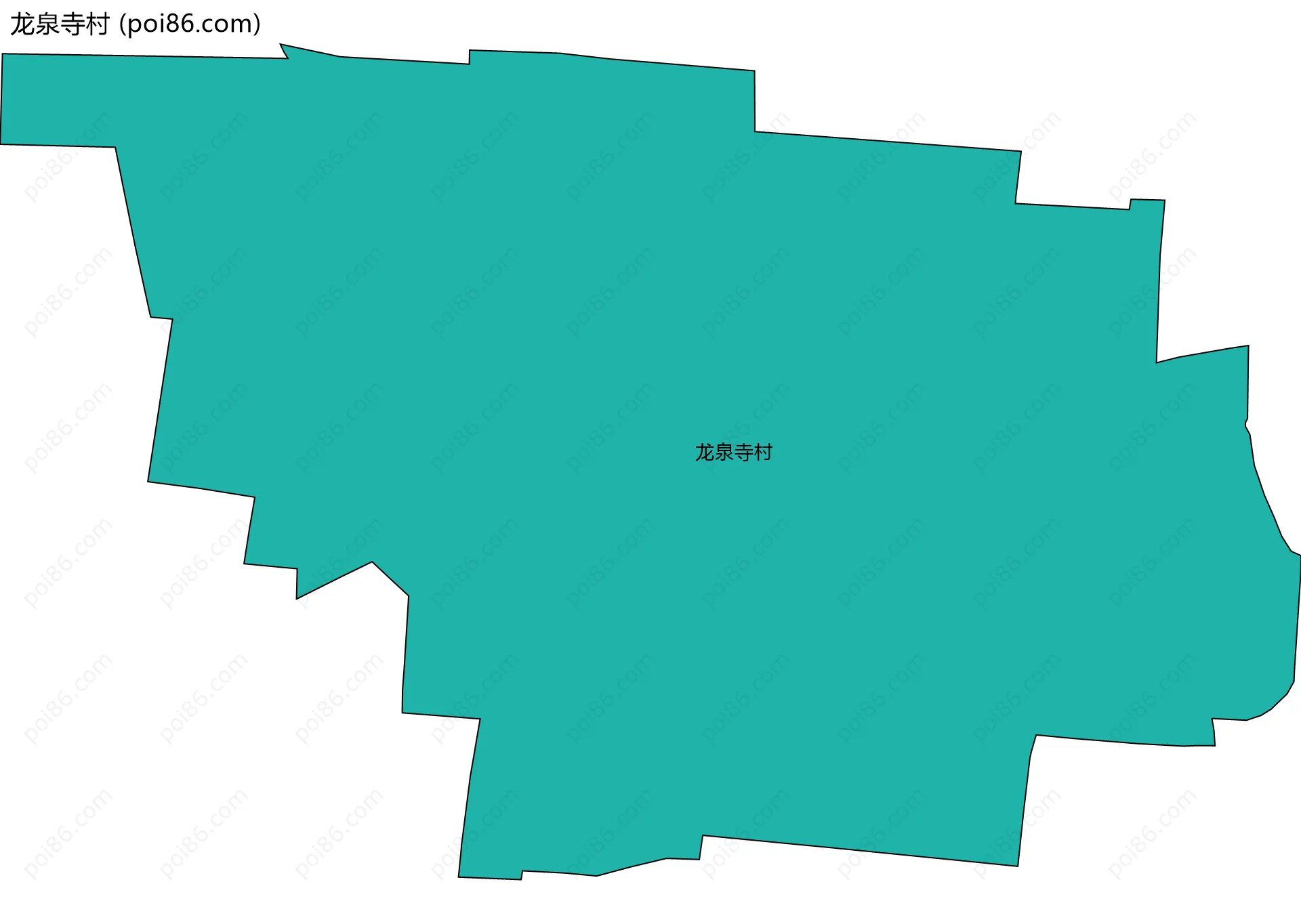 龙泉寺村边界地图