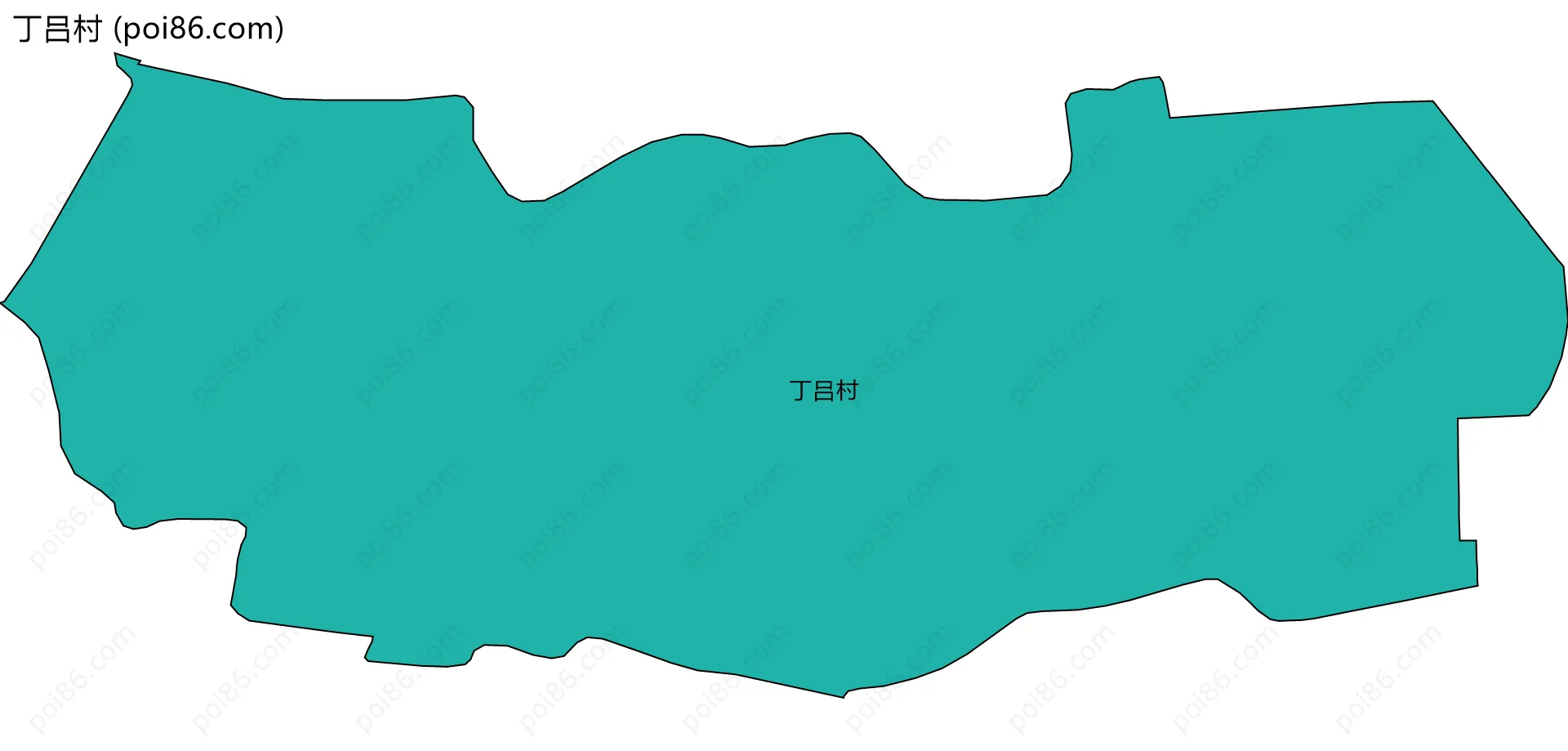 丁吕村边界地图