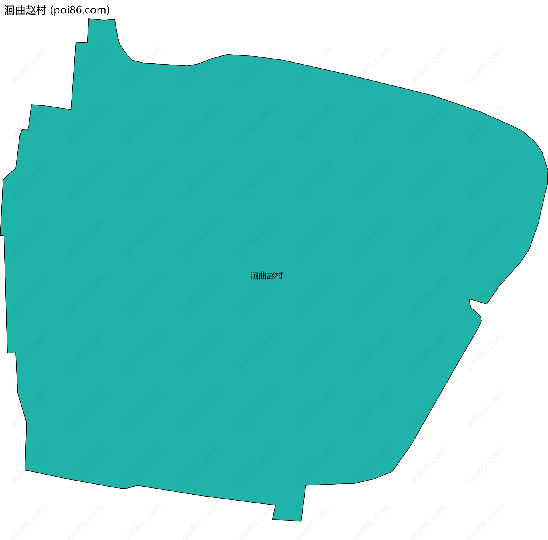 洄曲赵村边界地图