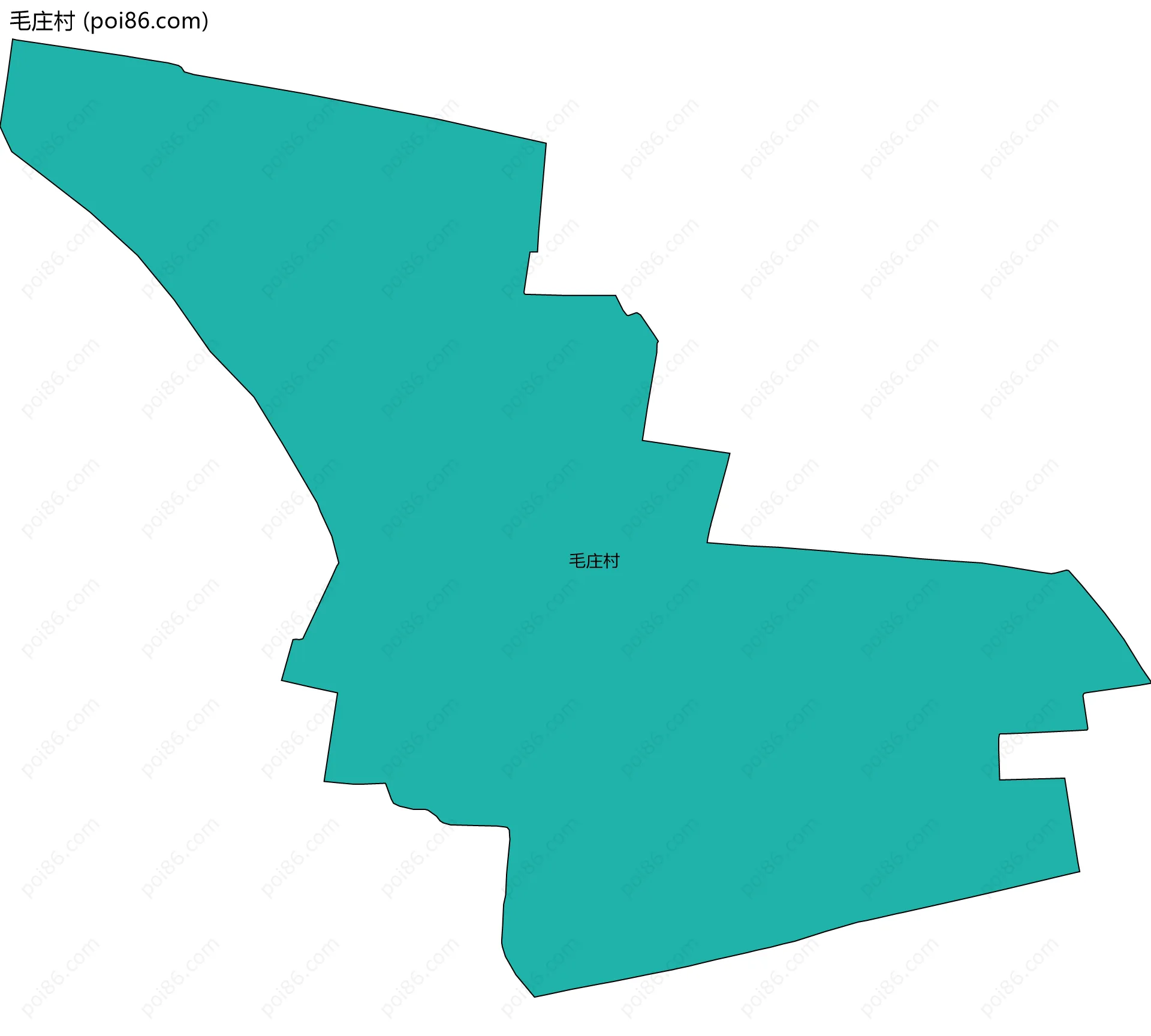 毛庄村边界地图