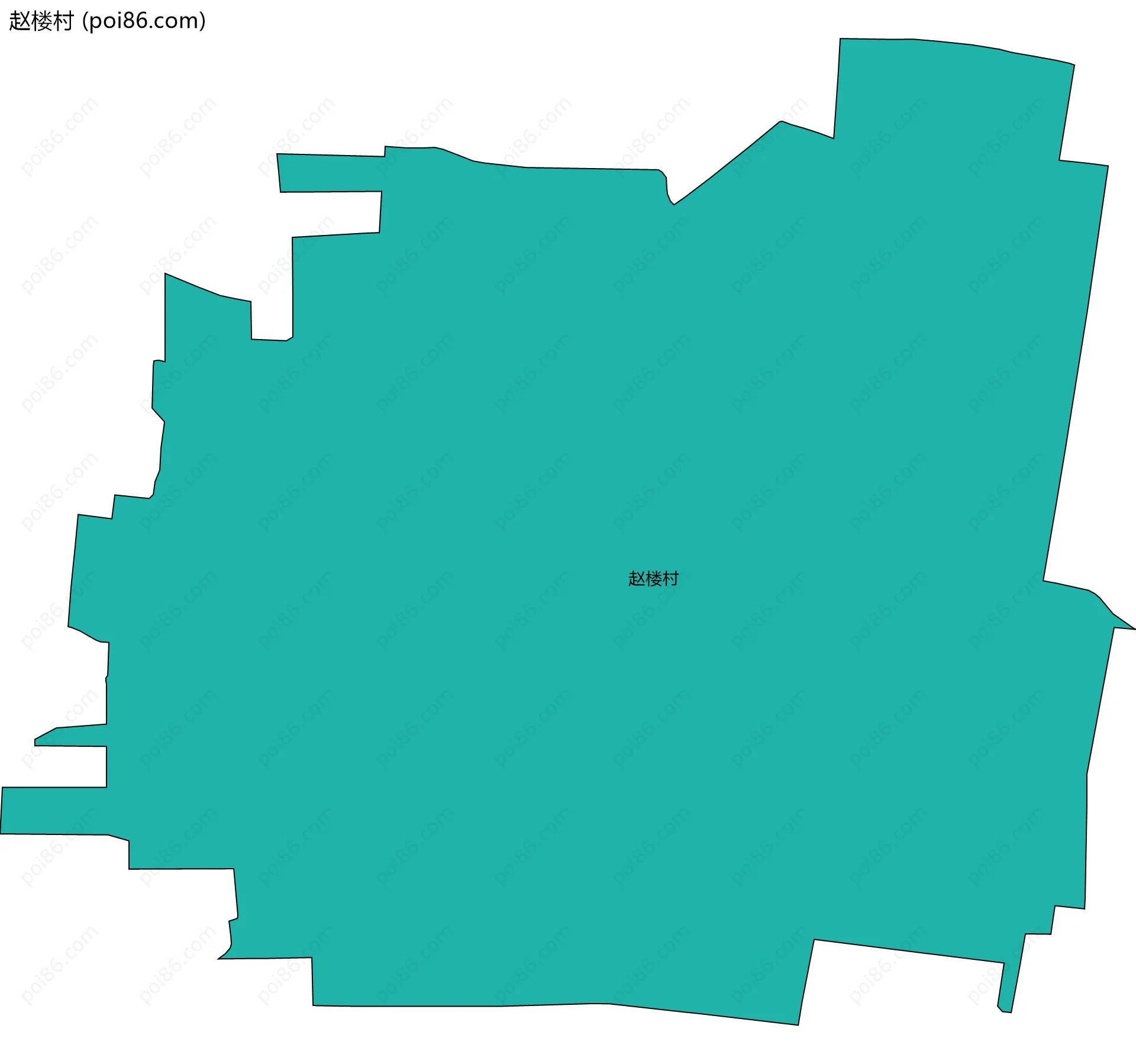 赵楼村边界地图