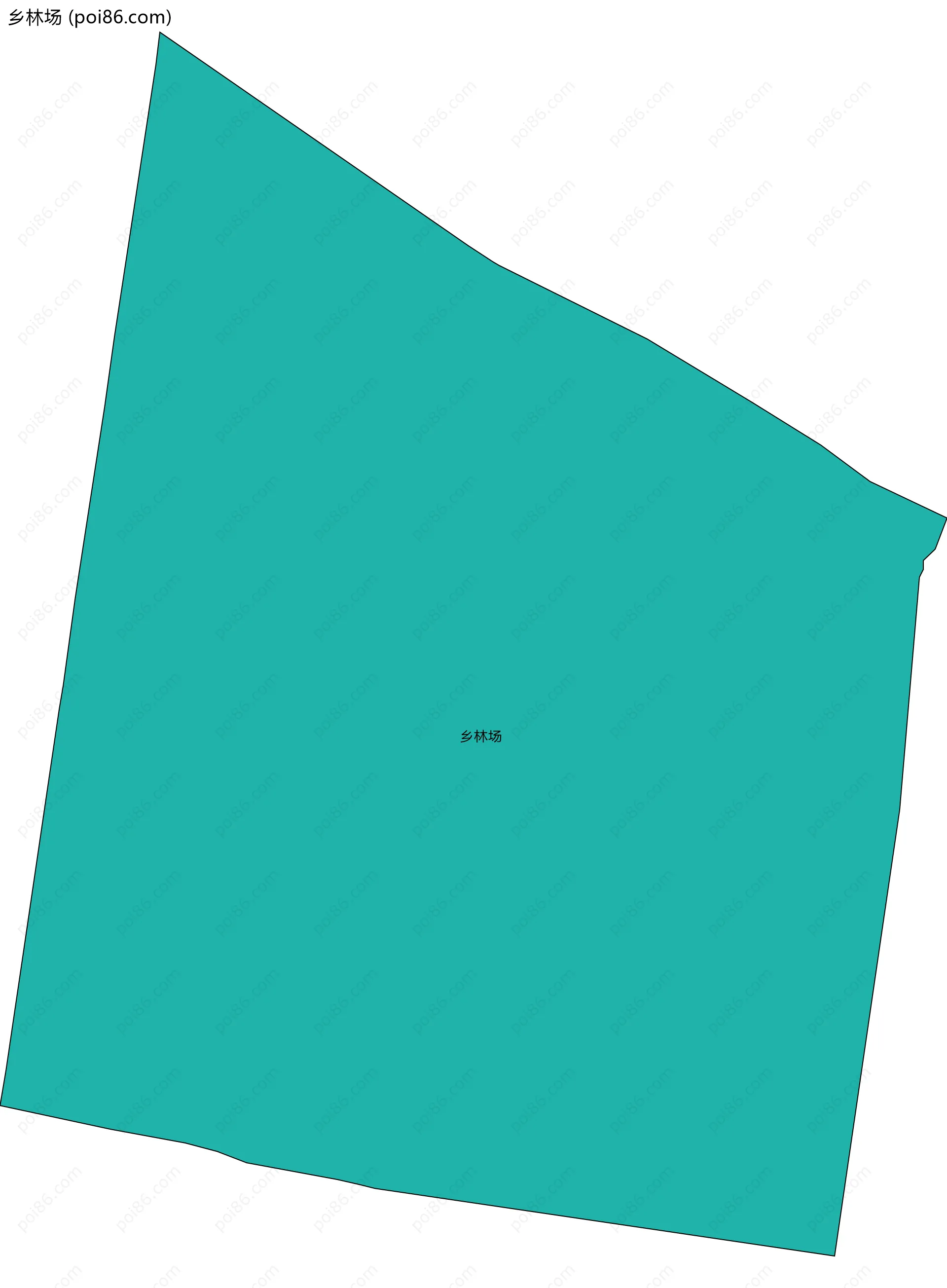 乡林场边界地图