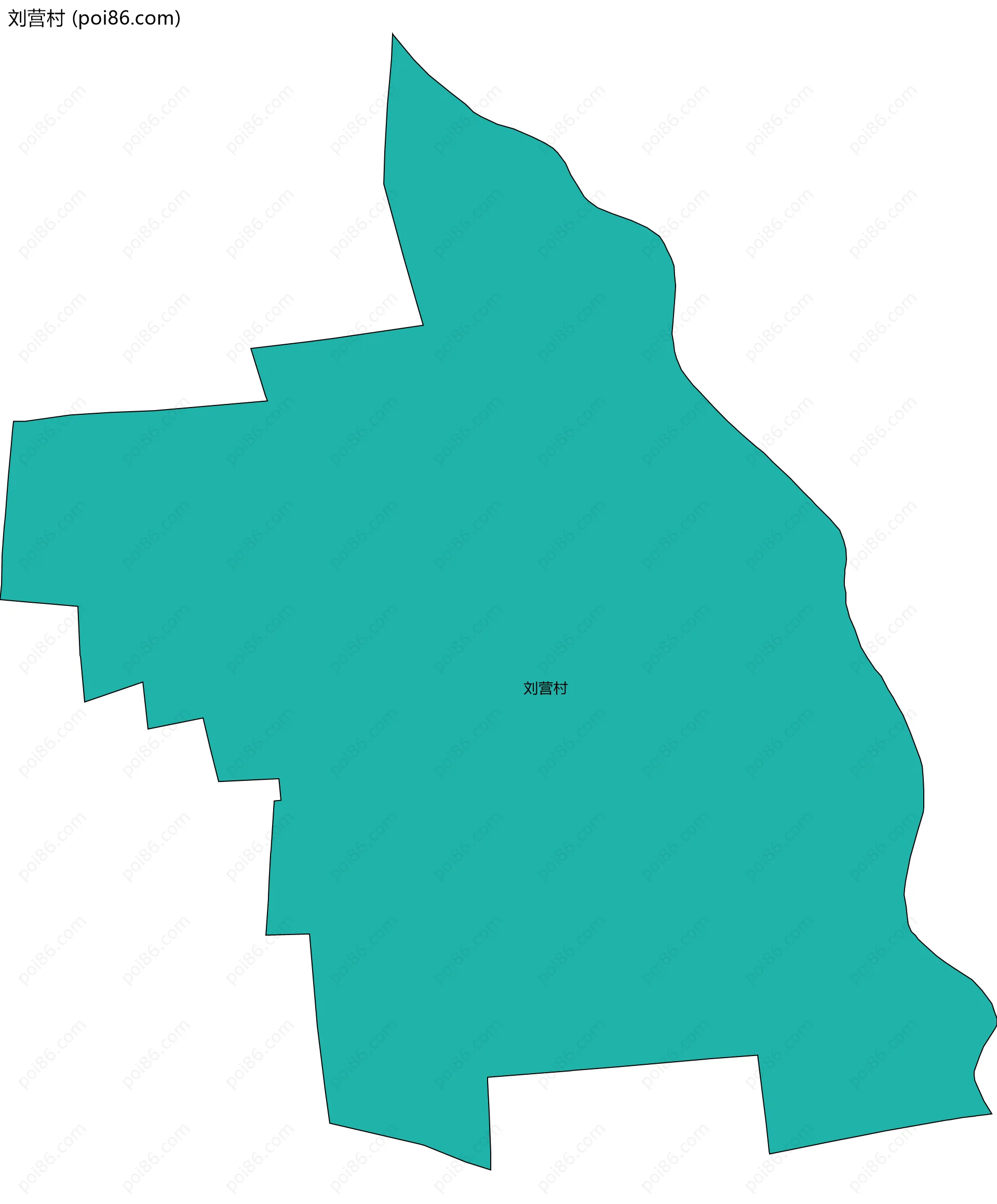 刘营村边界地图