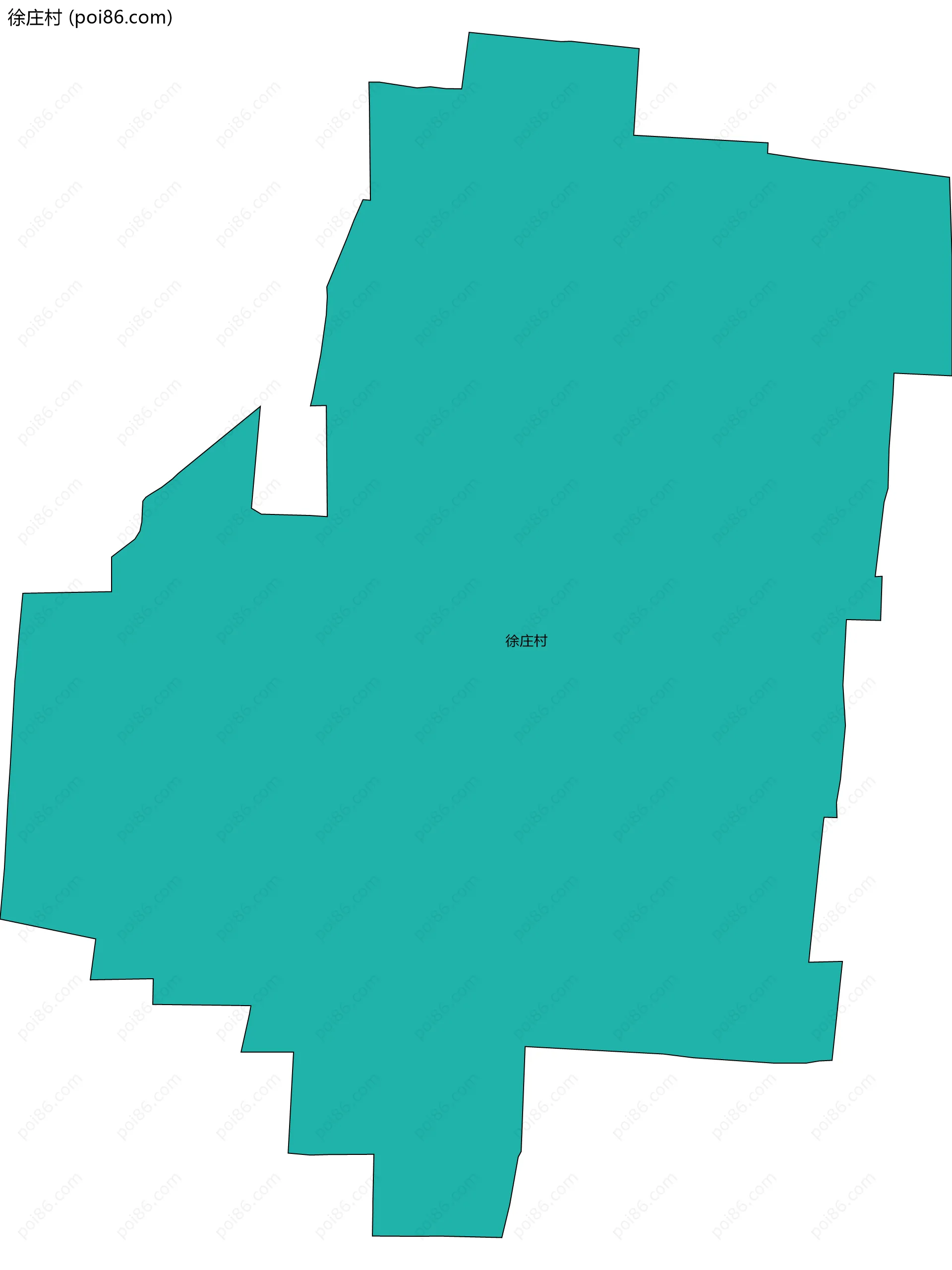 徐庄村边界地图