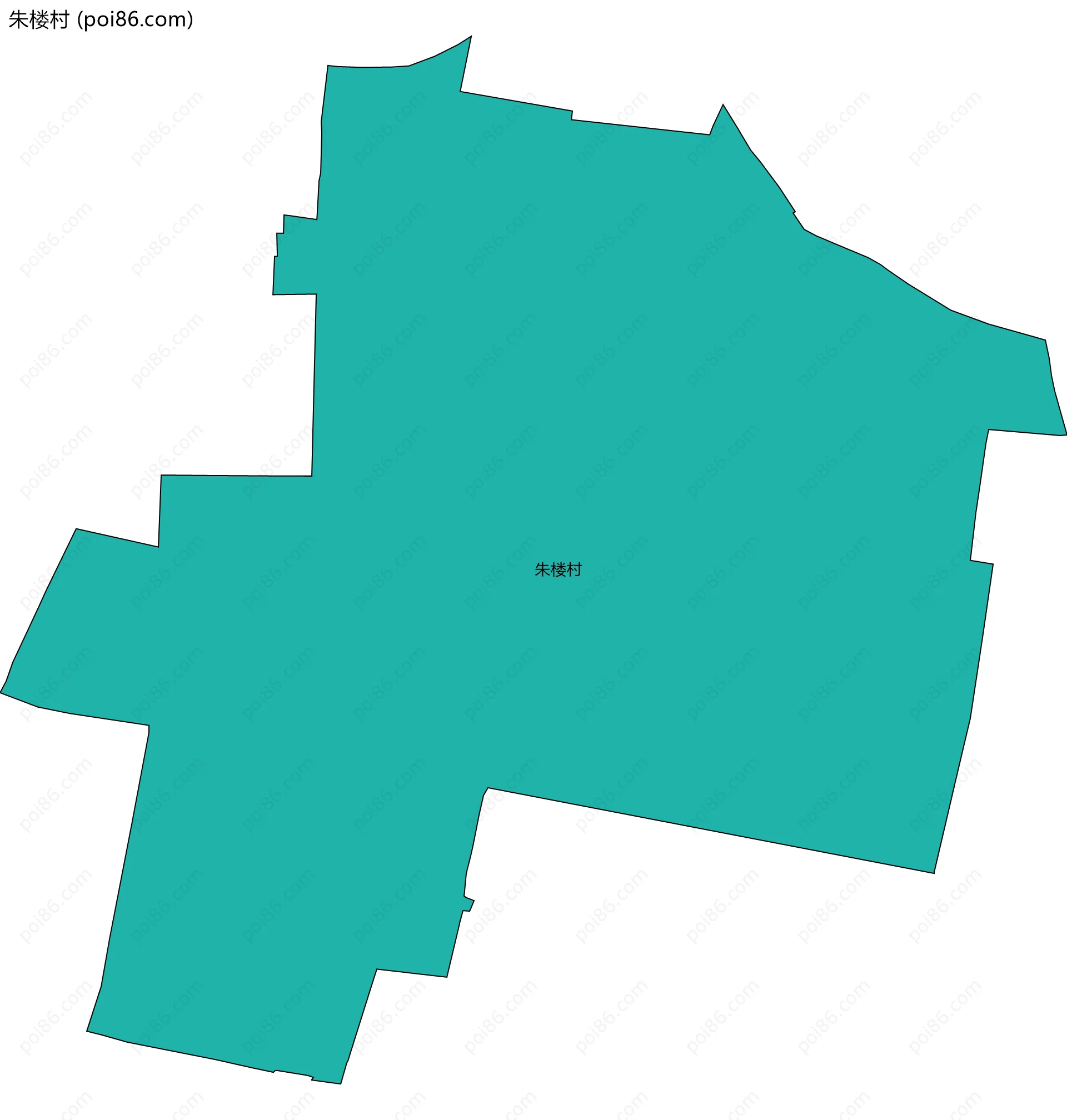 朱楼村边界地图