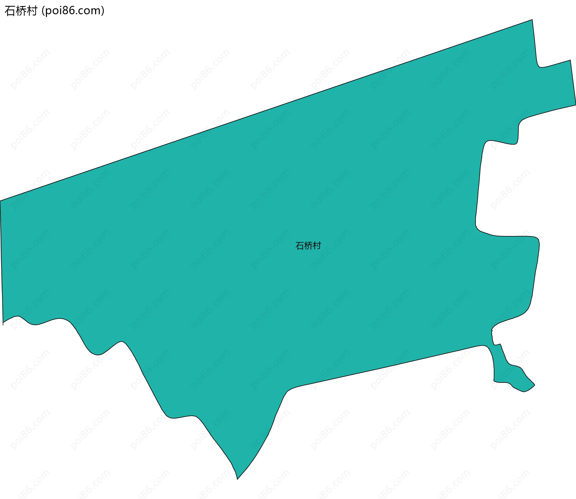 石桥村边界地图