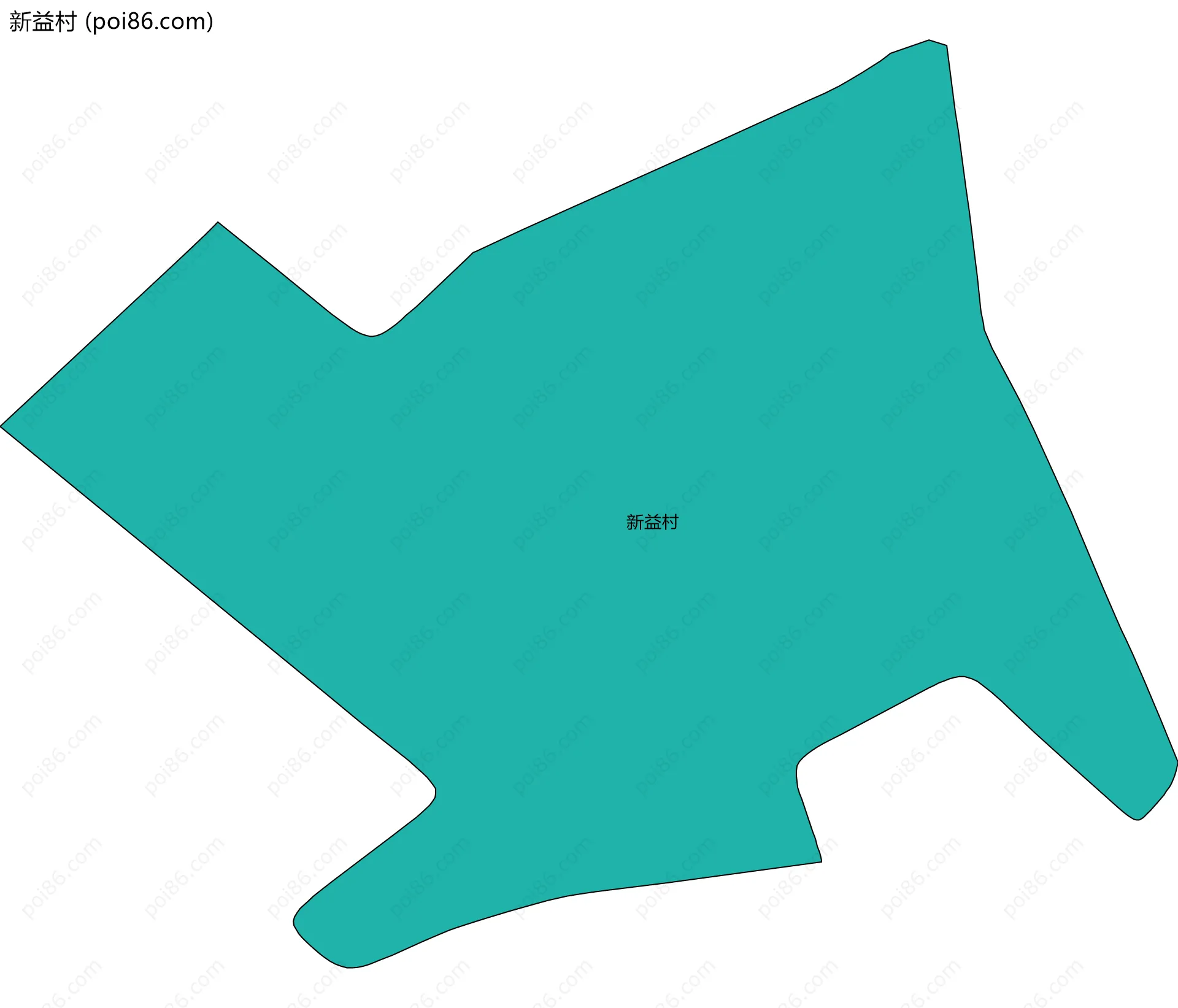 新益村边界地图