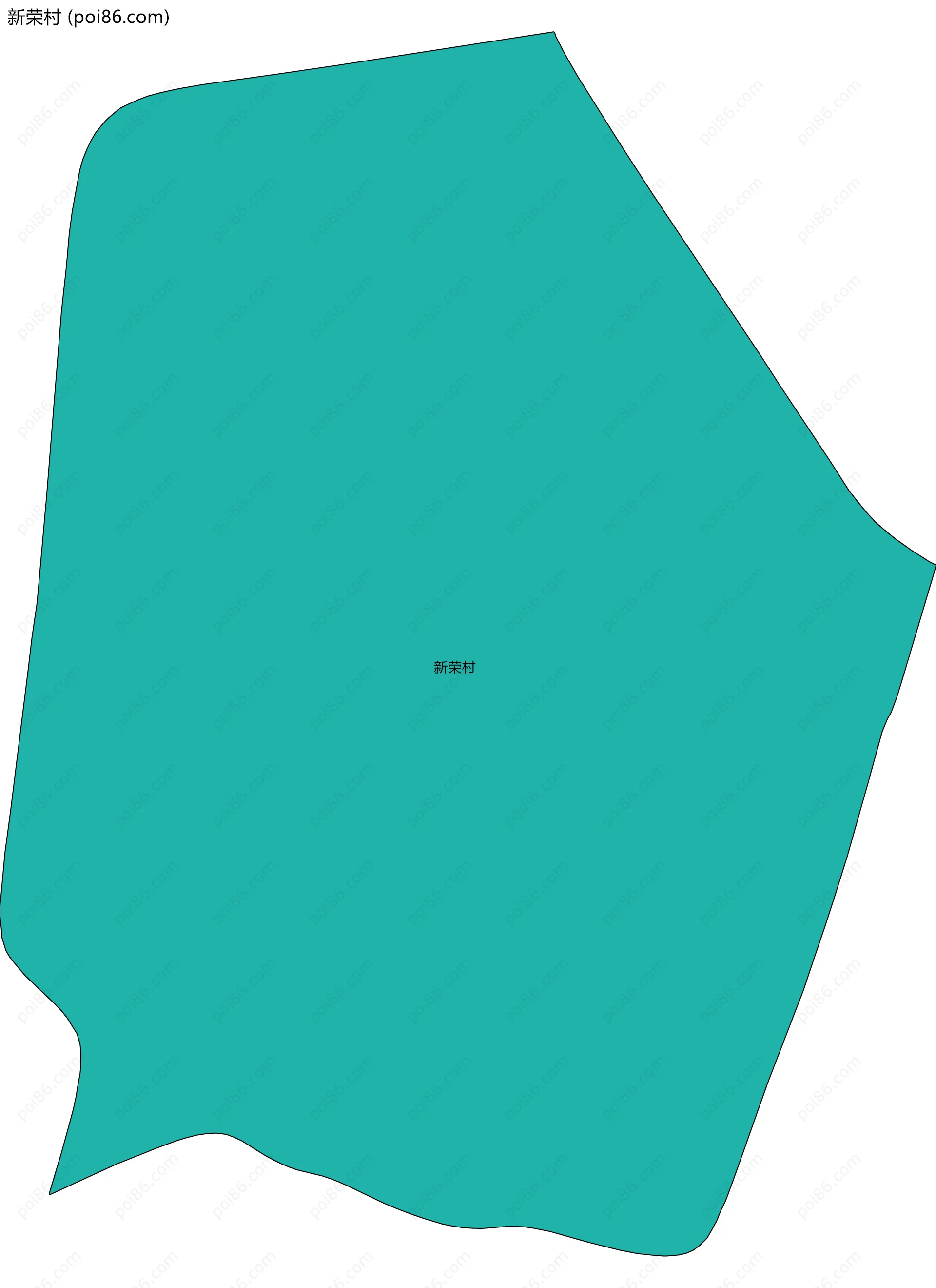 新荣村边界地图