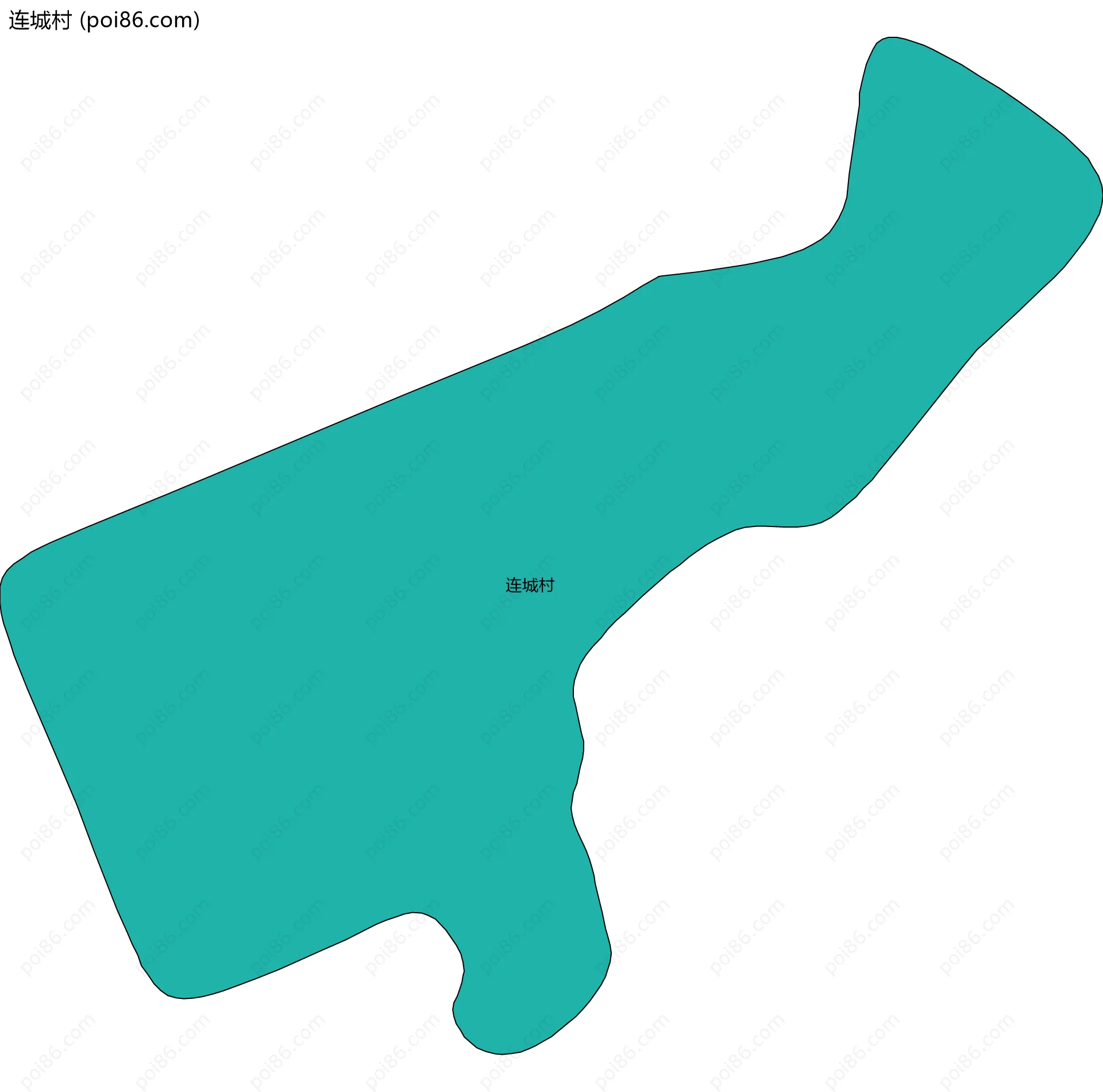 连城村边界地图