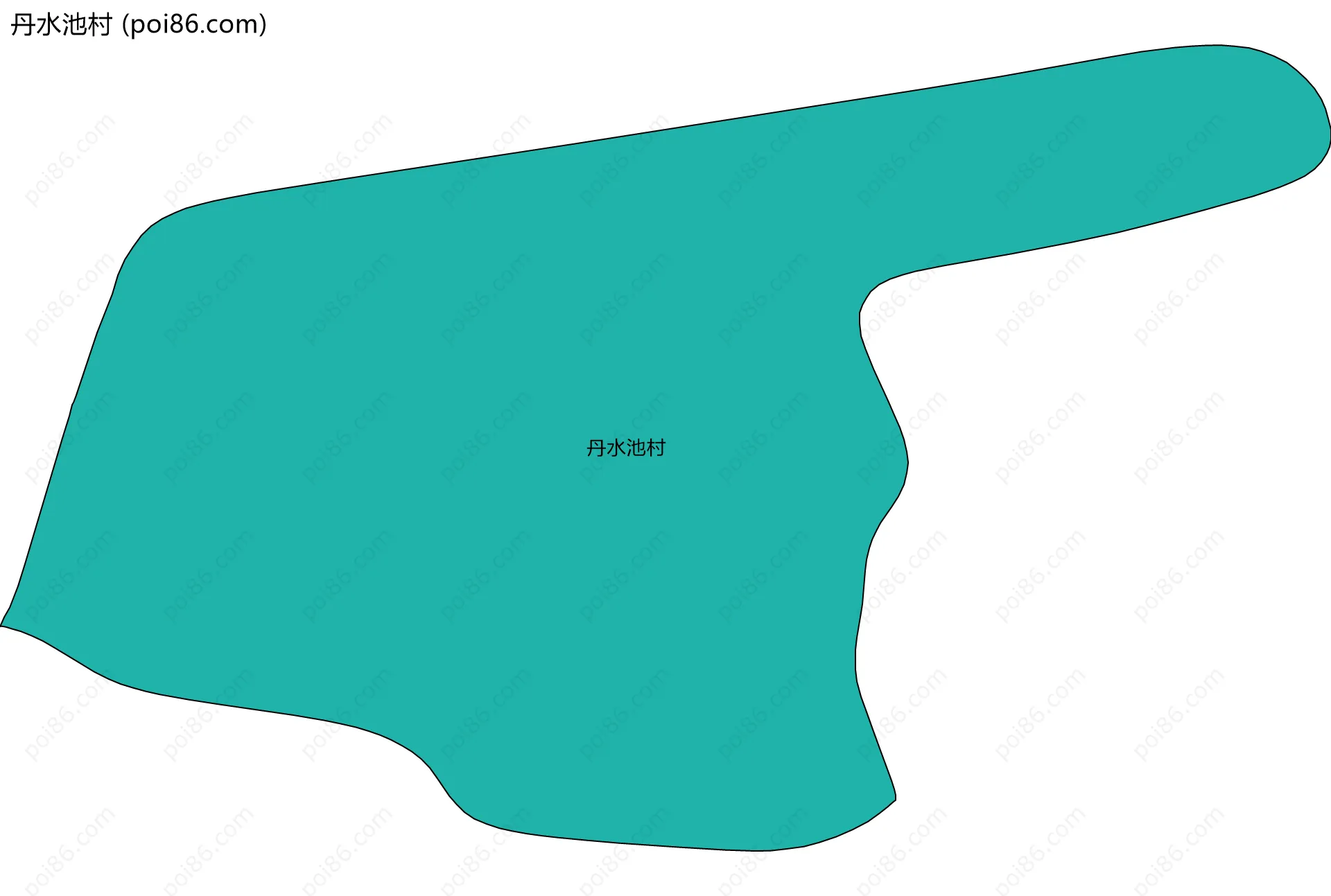 丹水池村边界地图