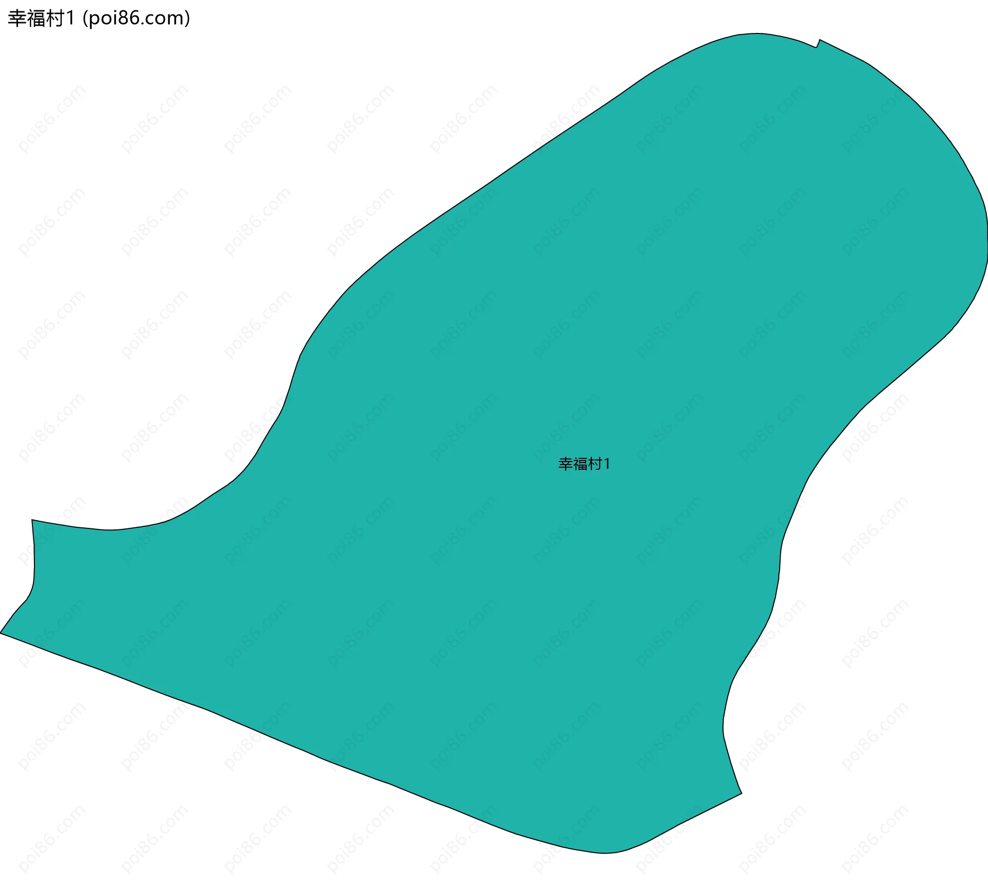 幸福村1边界地图