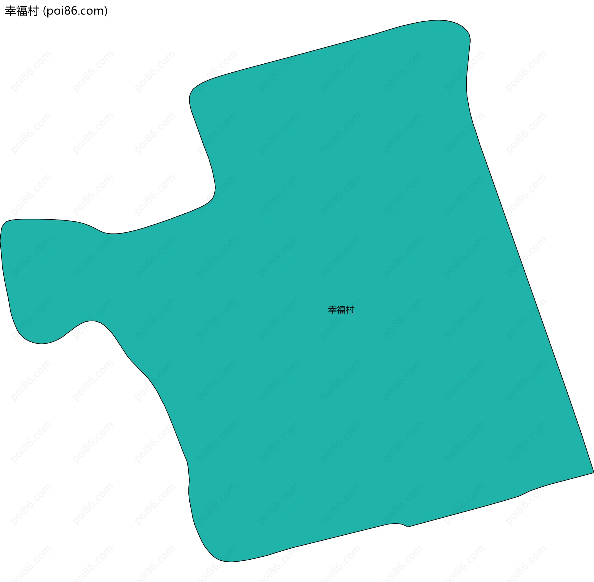 幸福村边界地图