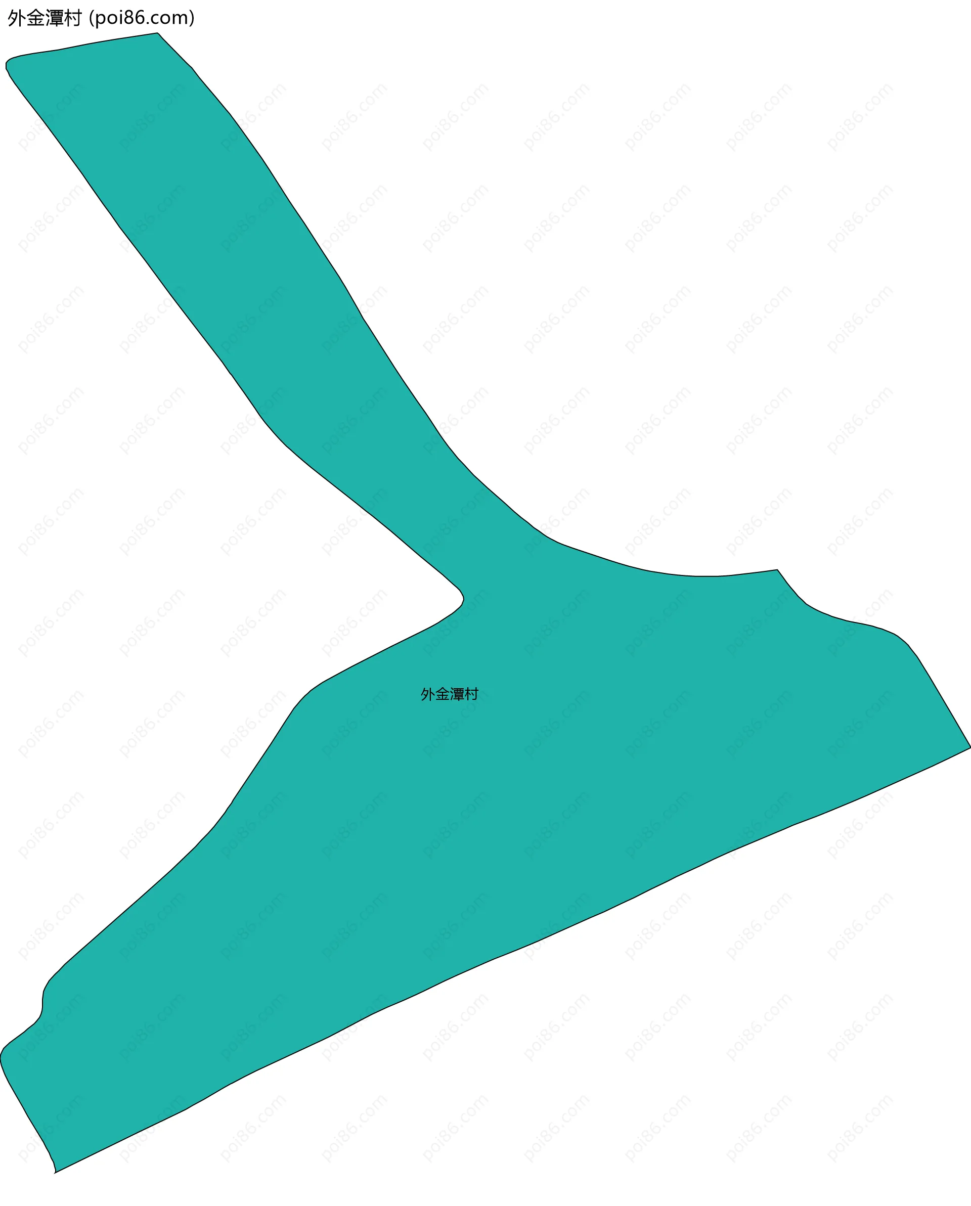 外金潭村边界地图