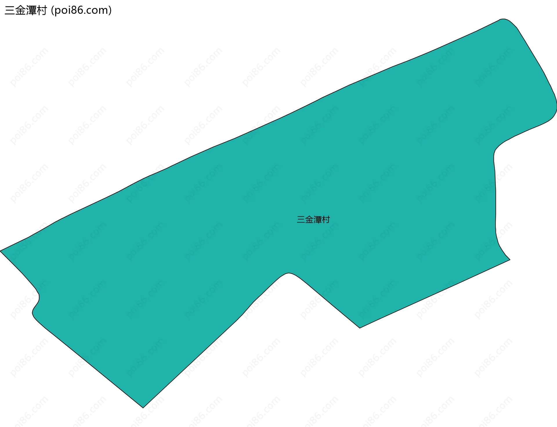 三金潭村边界地图