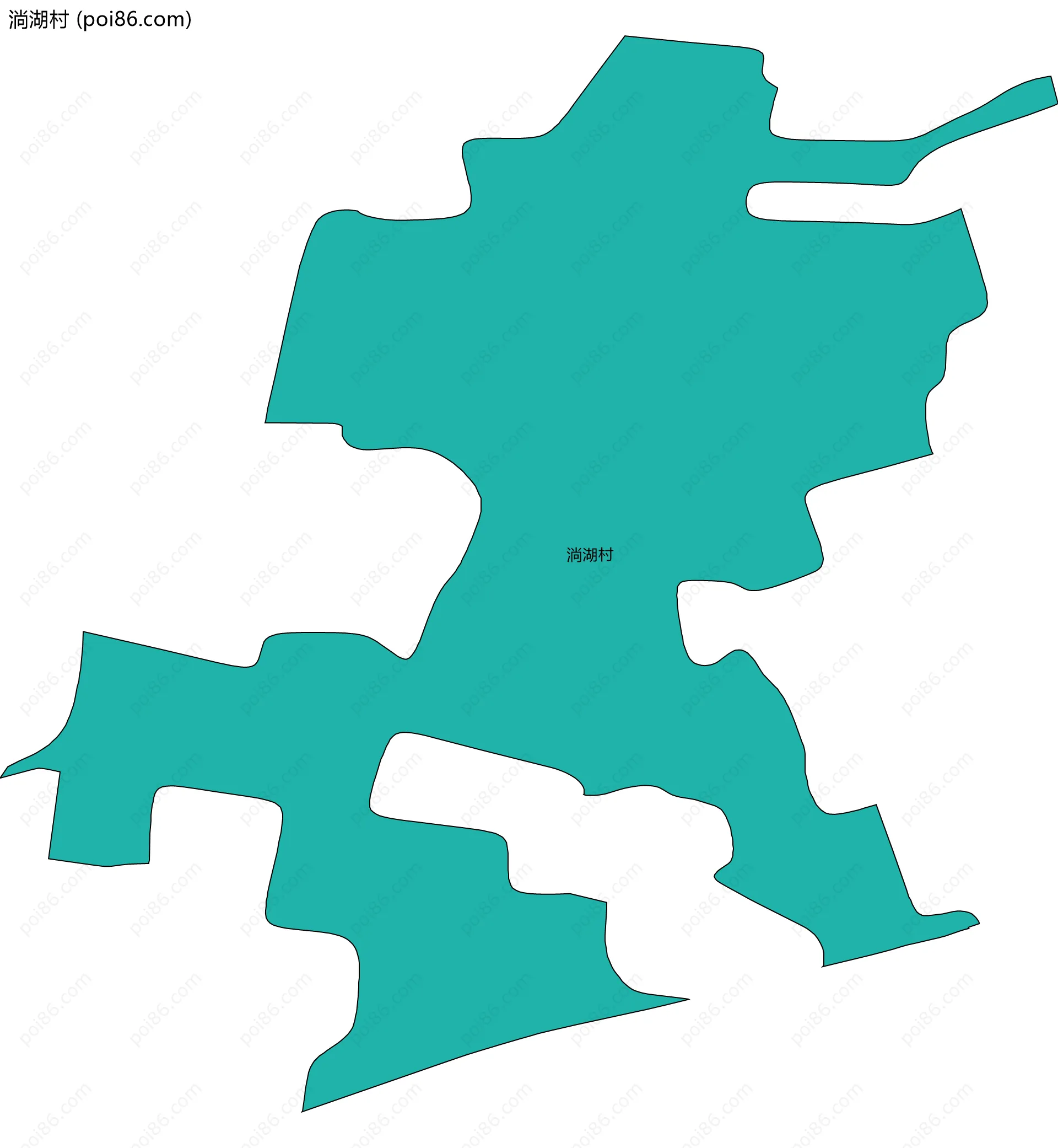 淌湖村边界地图