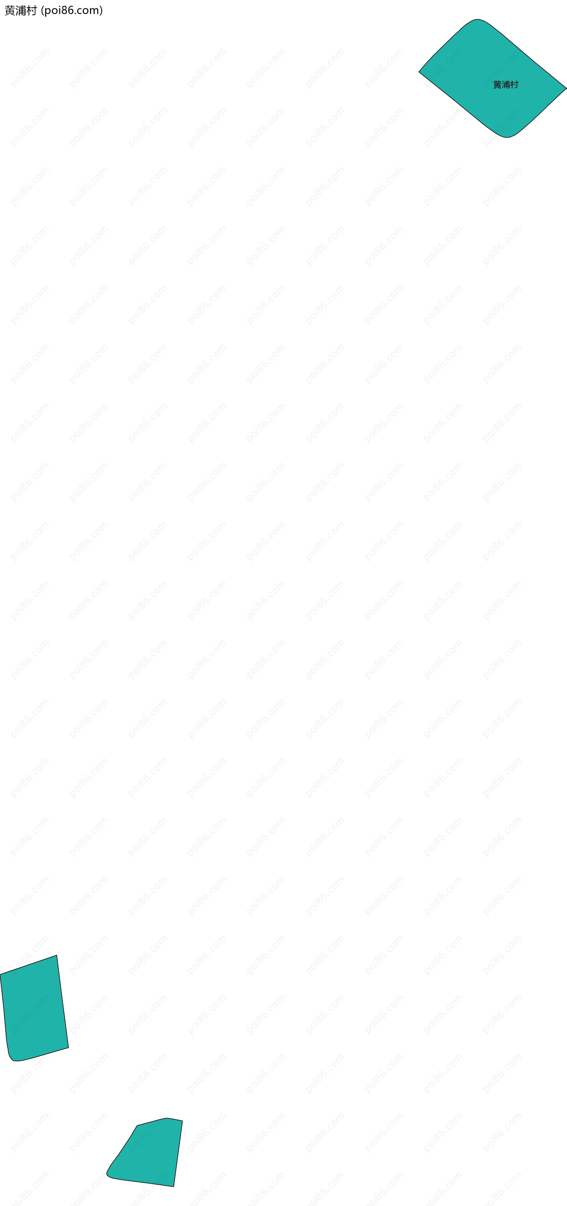 黄浦村边界地图