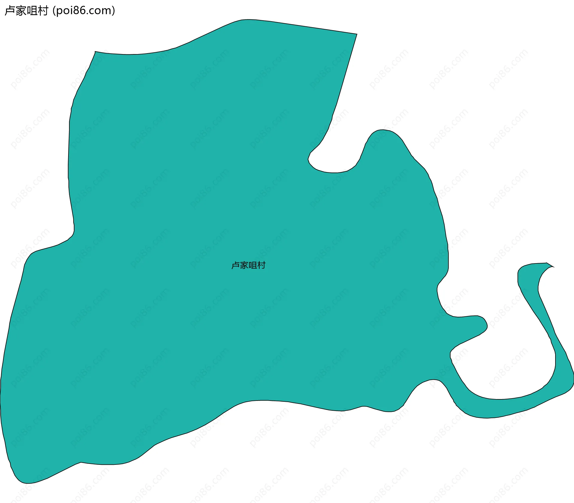 卢家咀村边界地图