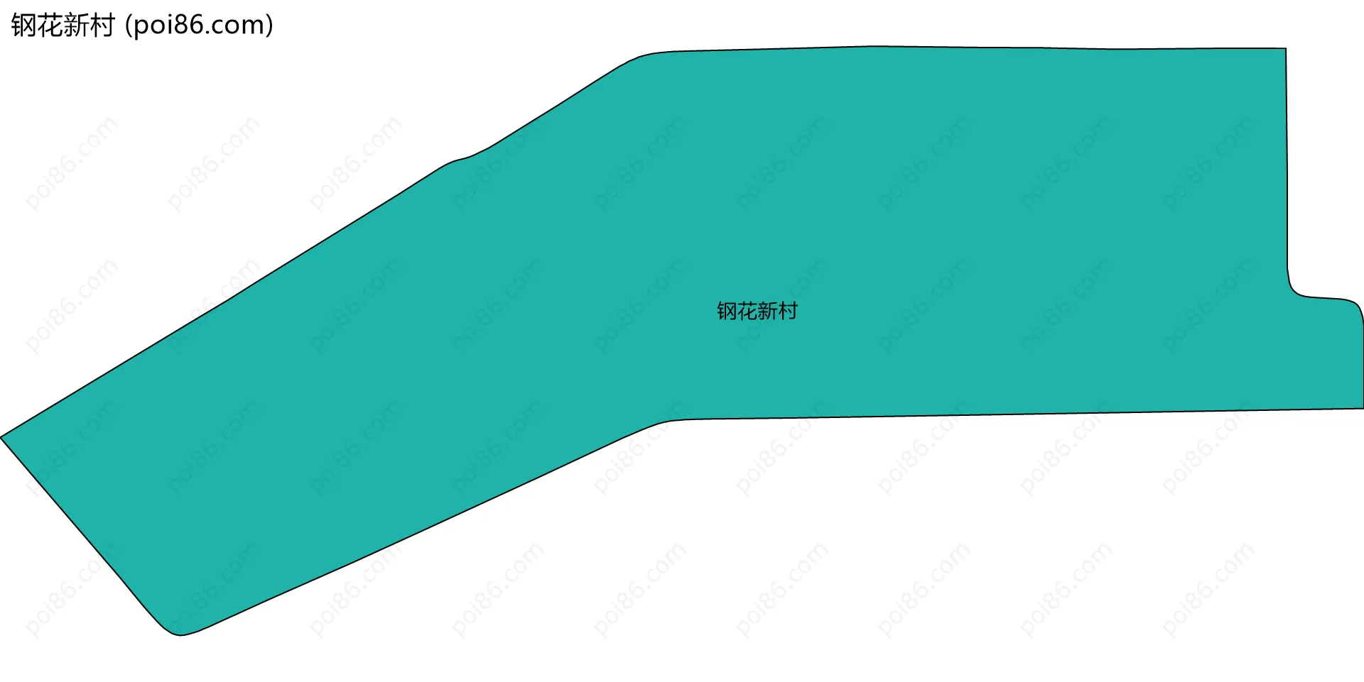 钢花新村边界地图