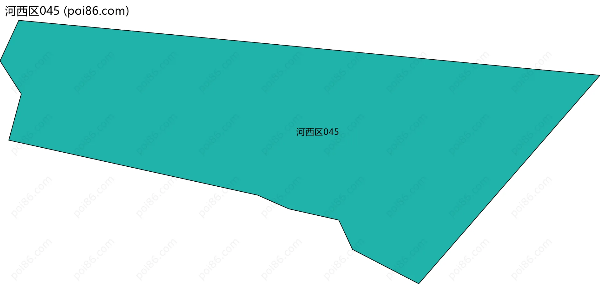河西区045边界地图
