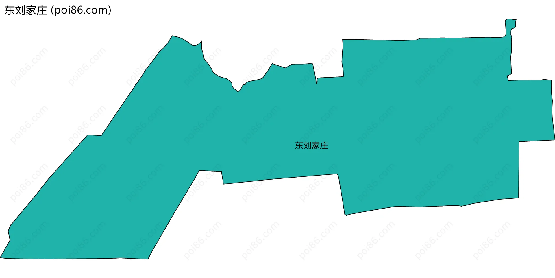 东刘家庄边界地图